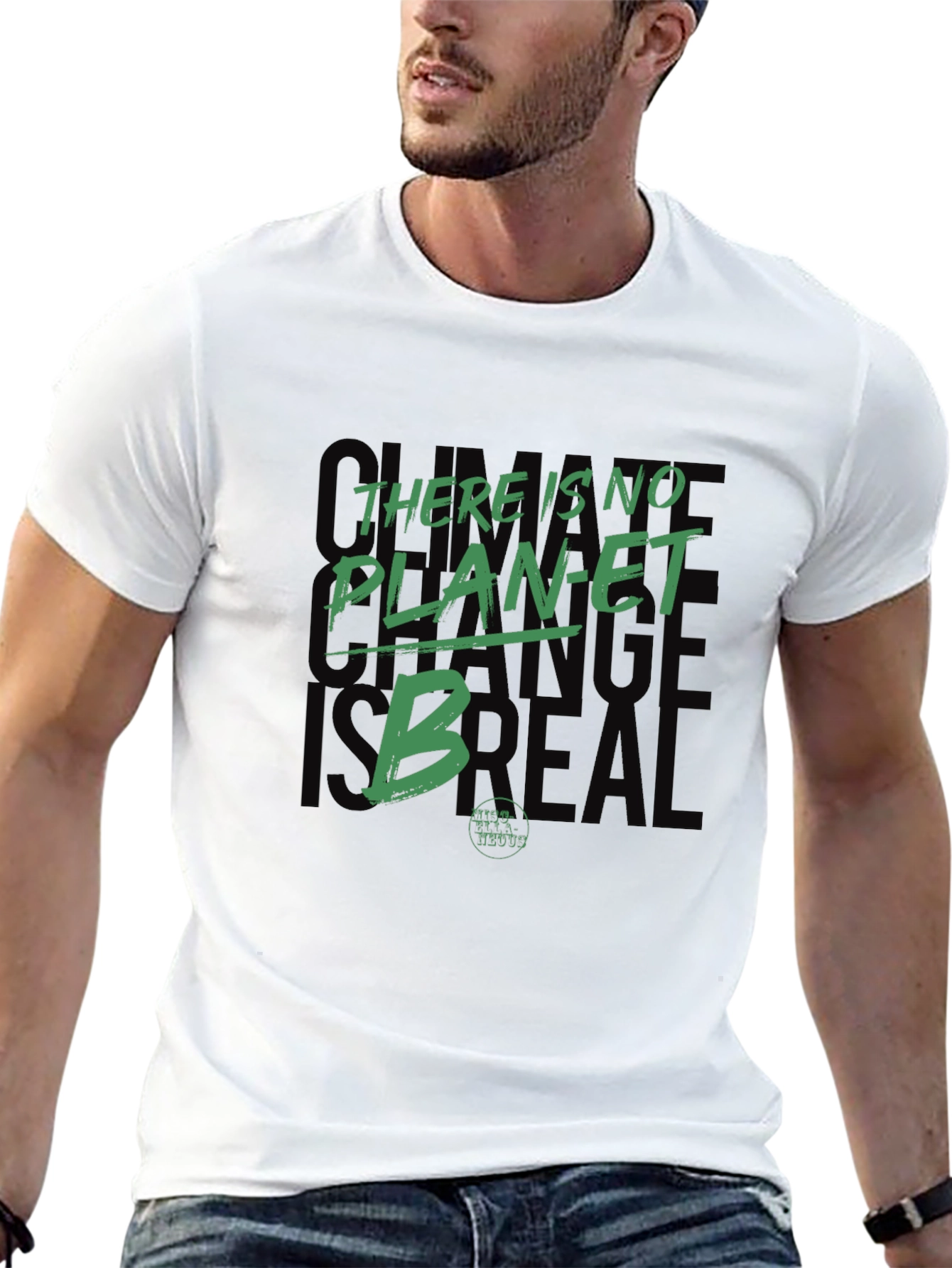 Eco-Conscious Graphic Tee - No Planet B