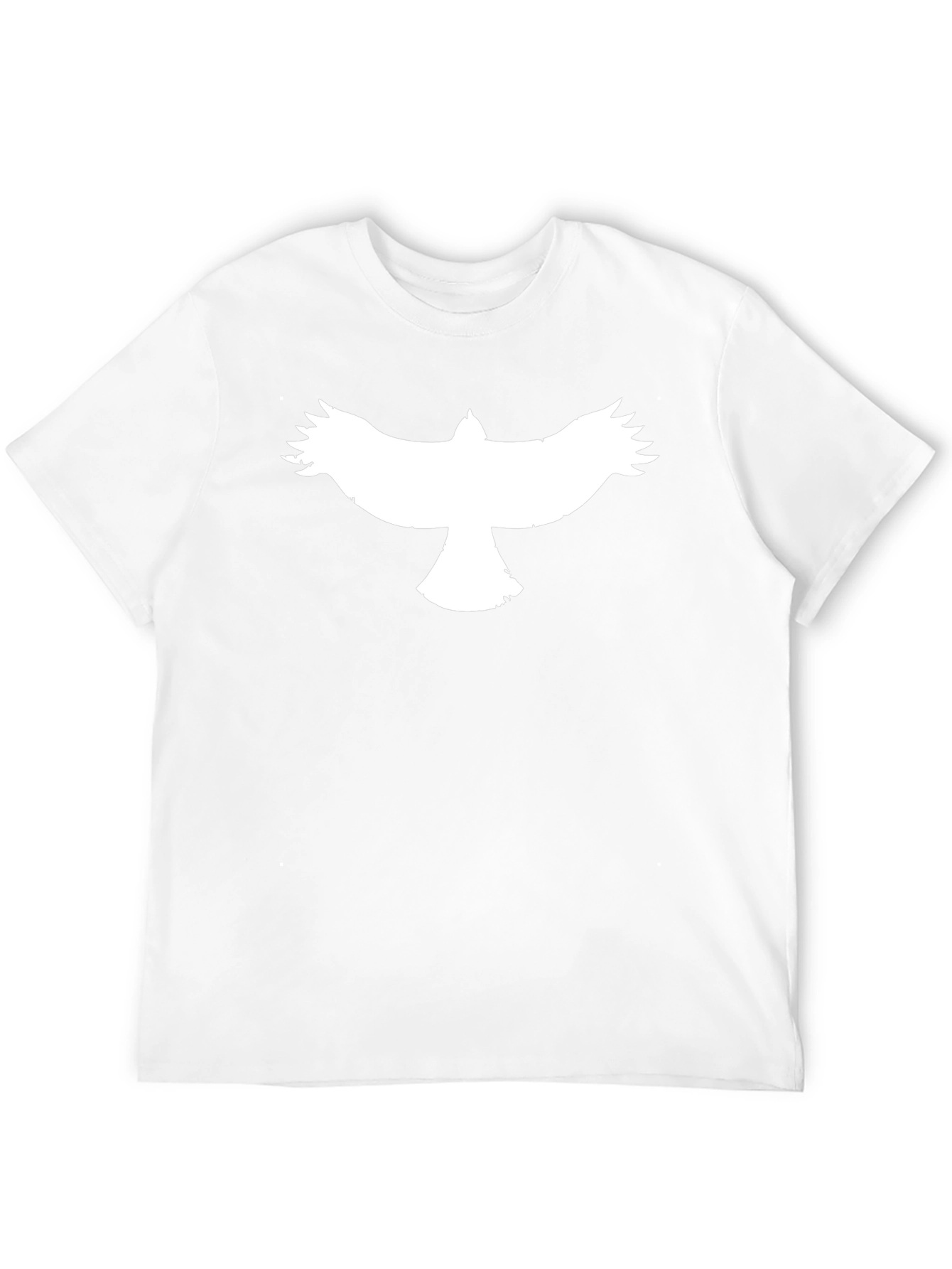 Mens Black T-Shirt with Bird Design