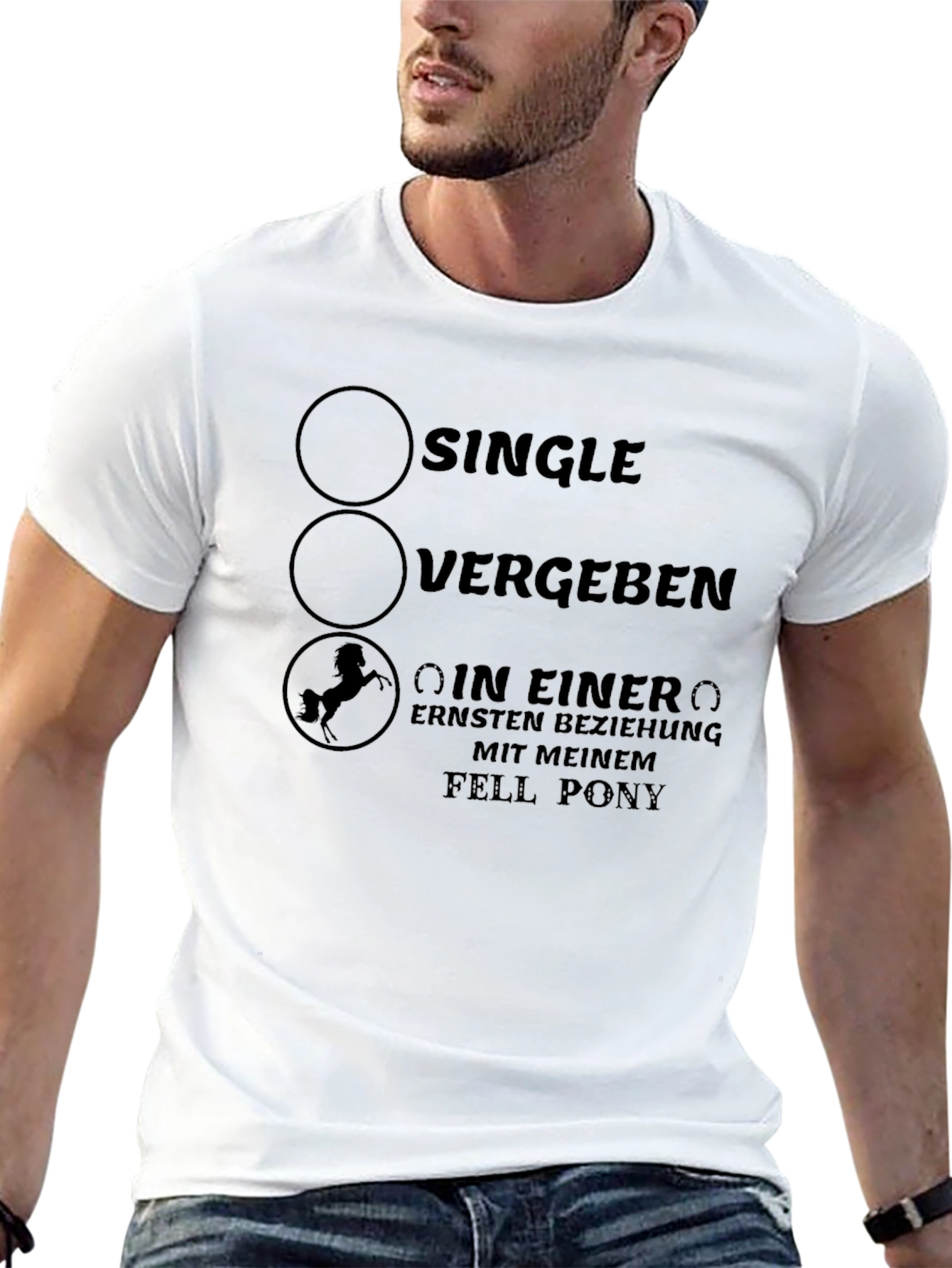 Funny Horse Fell Pony Relationship T-Shirt