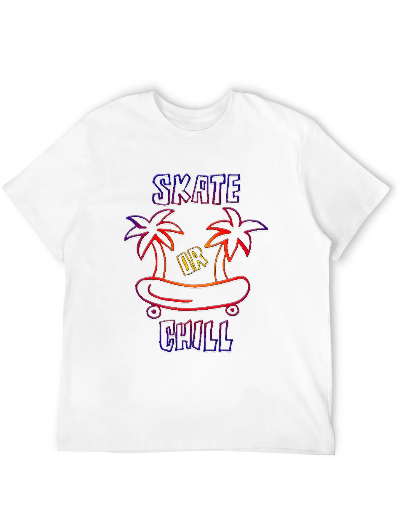 Skate or Chill Graphic Tee - Black T-Shirt