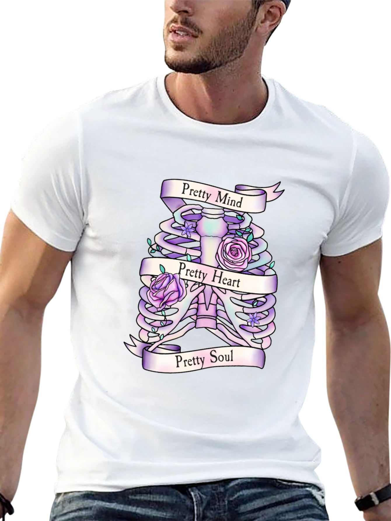 Pretty Mind Heart Soul Ribcage T-Shirt