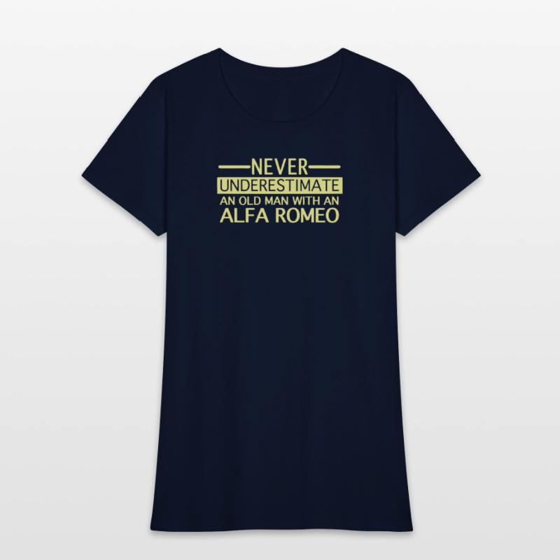 Alfa Romeo Never Underestimate and Old man