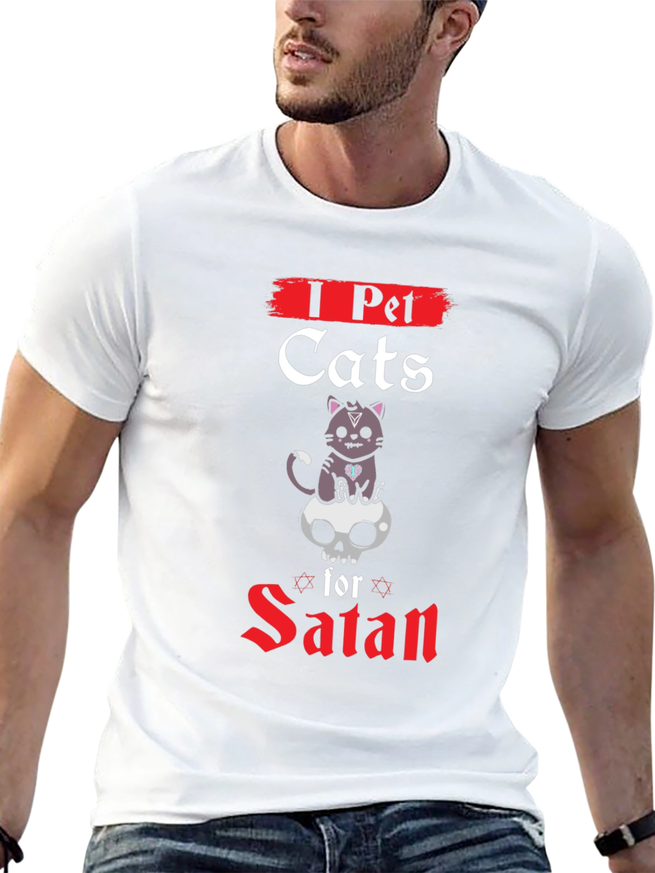 I Pet Cats for Satan T-Shirt