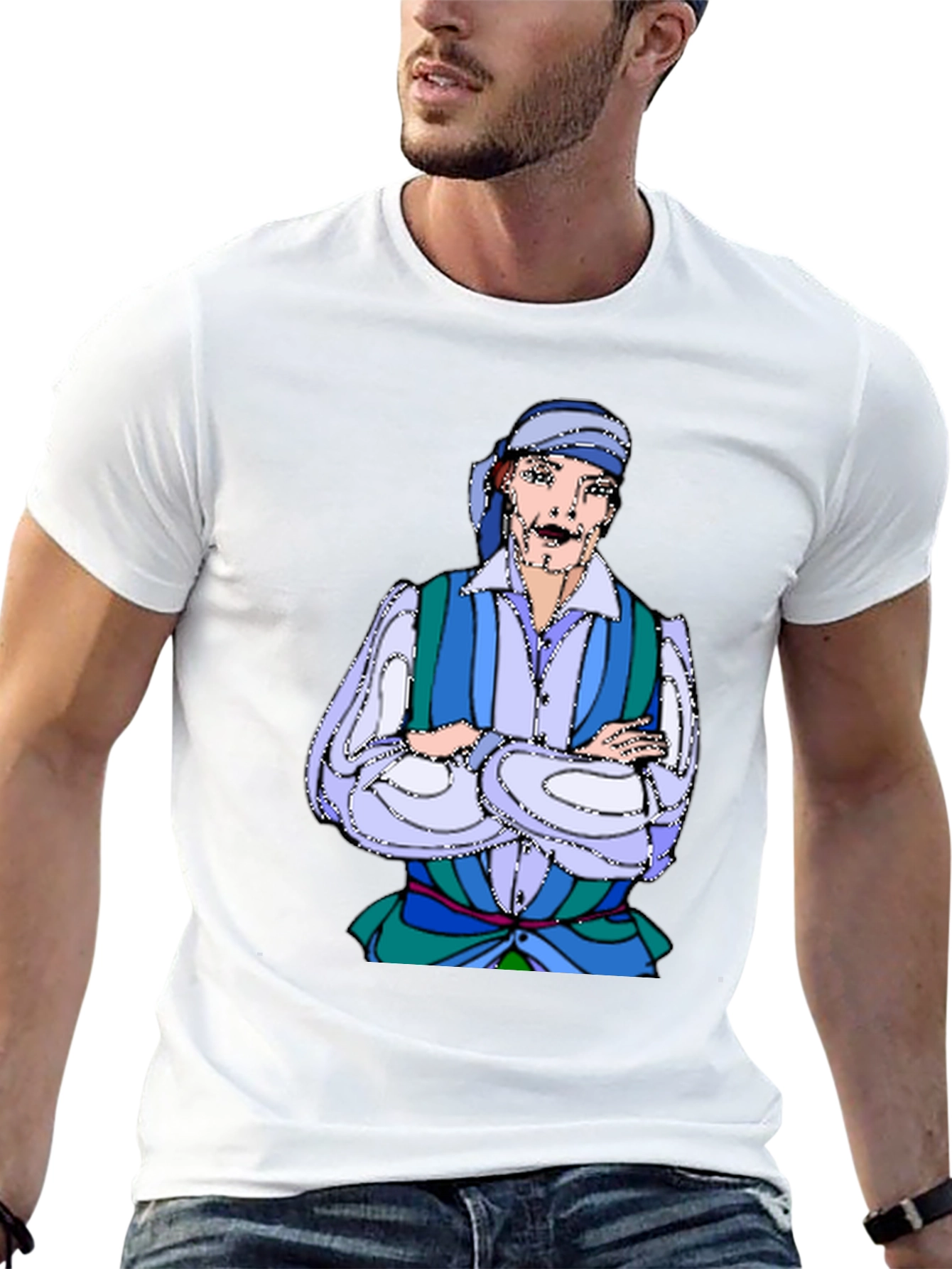 Pirate Cartoon Graphic T-Shirt