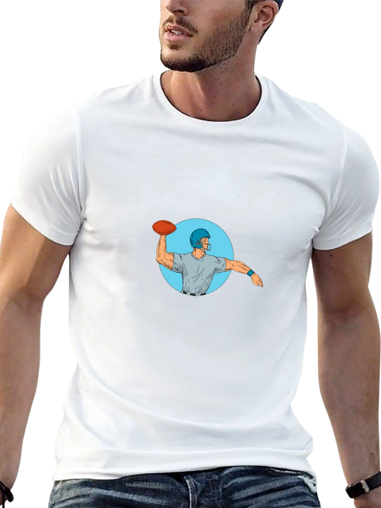 Quarterback Throwing T-Shirt