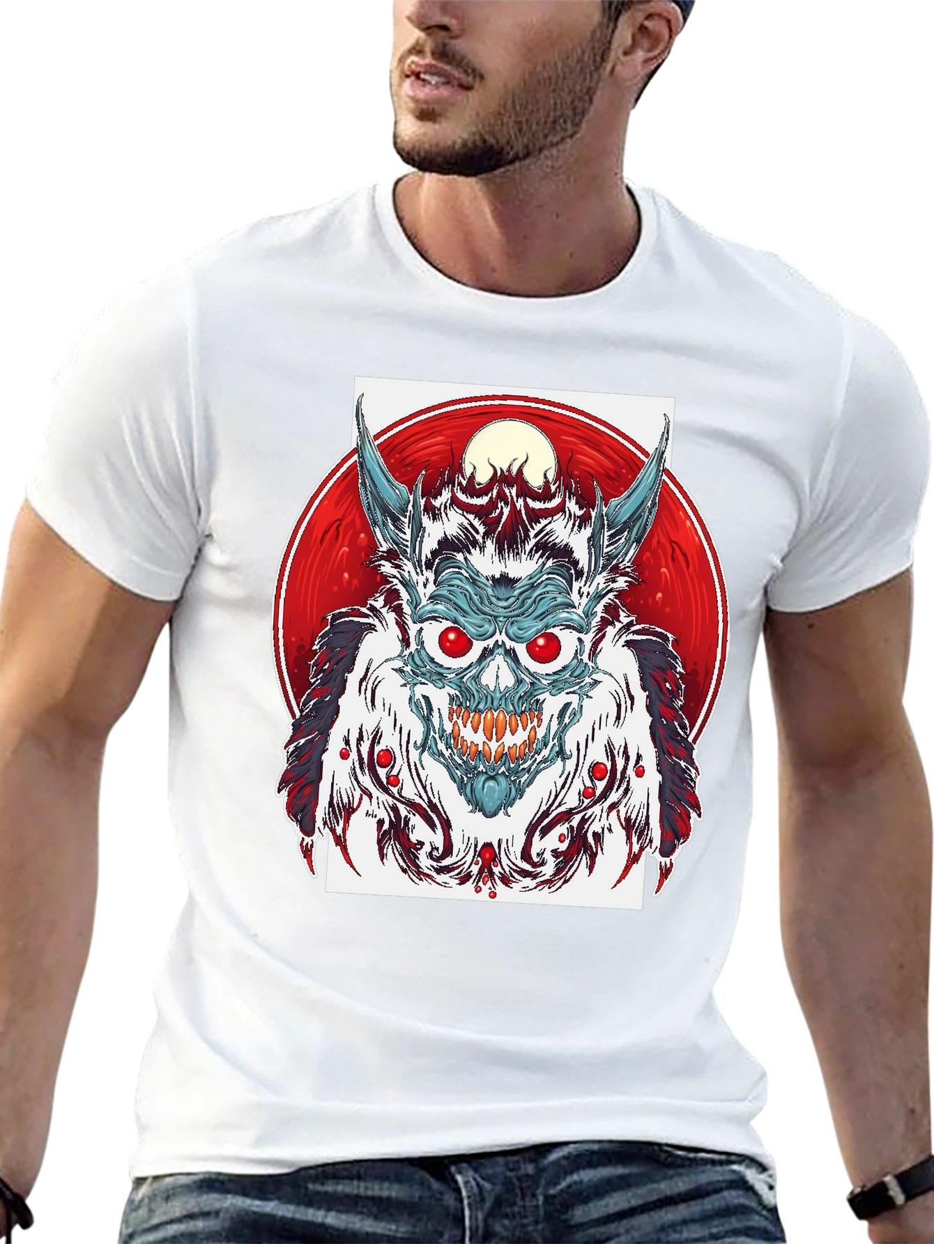 Monster Graphic Print T-Shirt