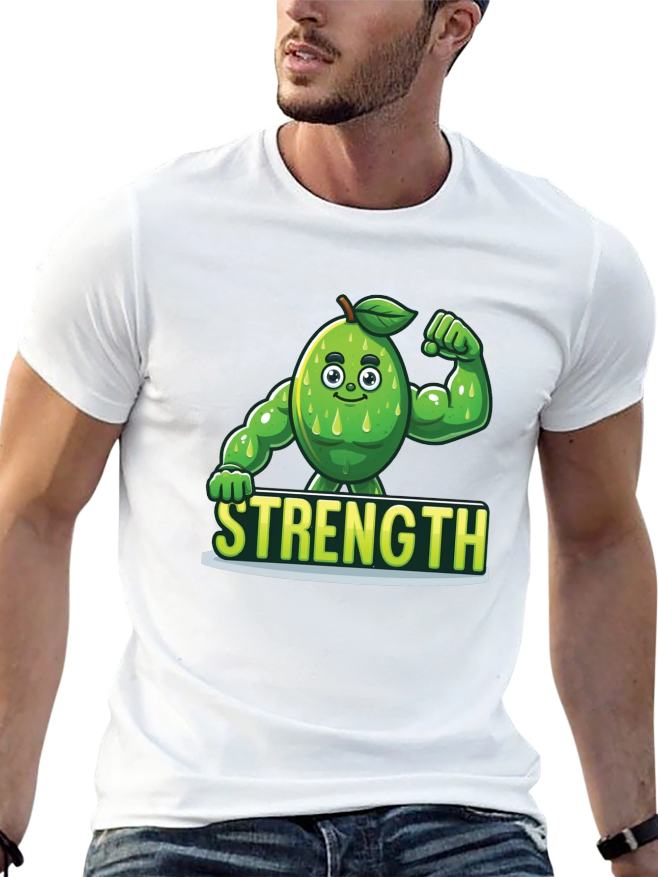 Strength Avocado T-Shirt - Funny Gym Workout Tee