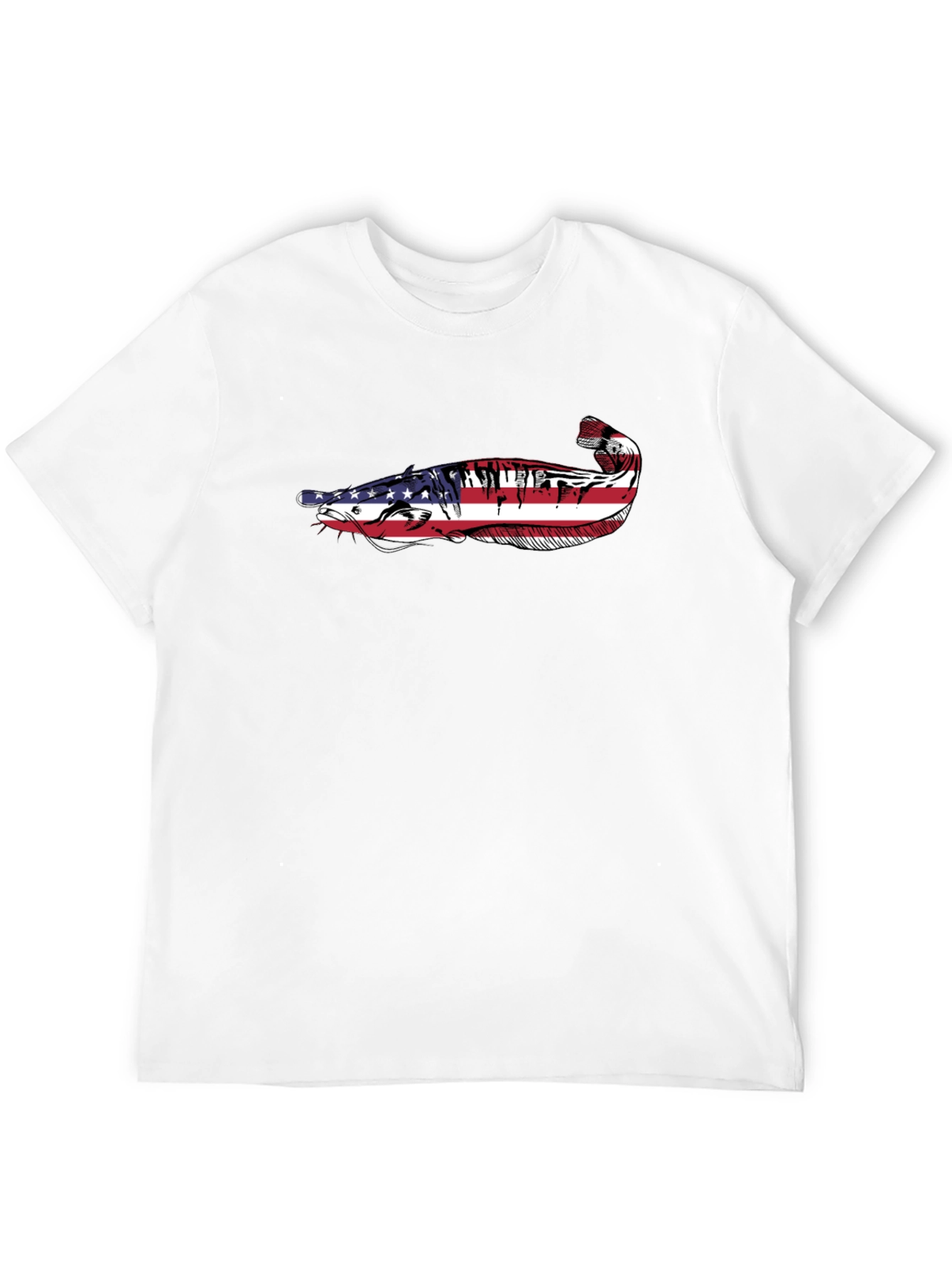American Flag Catfish Graphic Tee