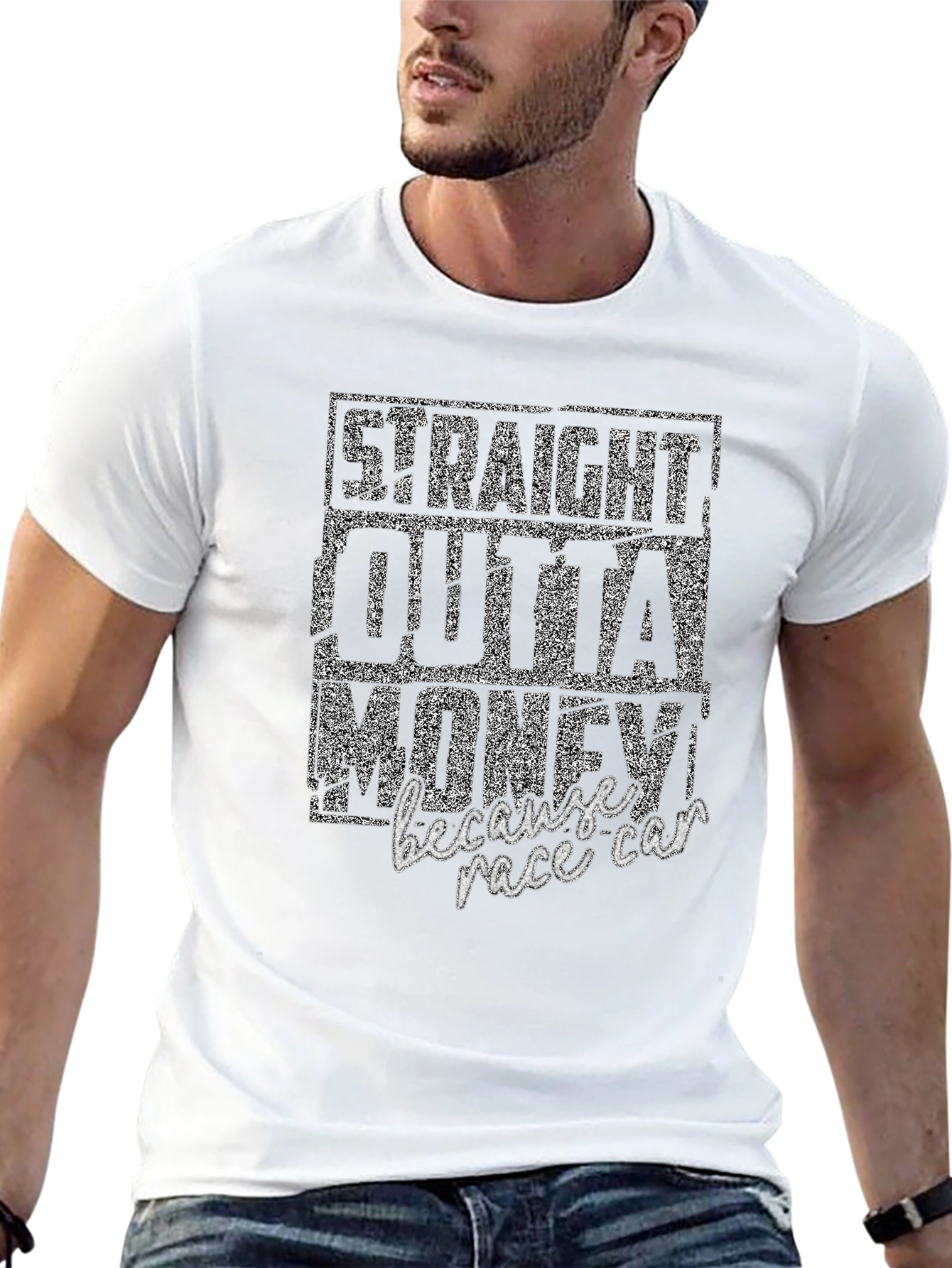 Straight Outta Money Race Car T-Shirt