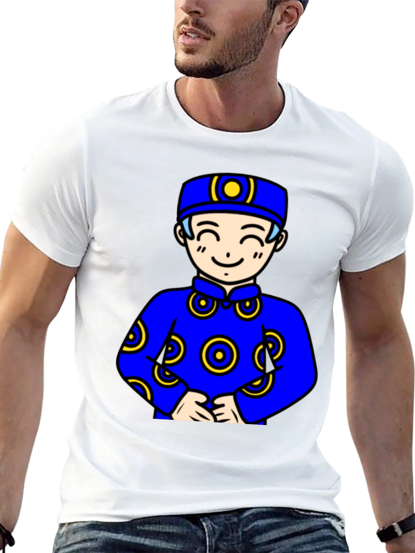 Cartoon Character Black T-Shirt