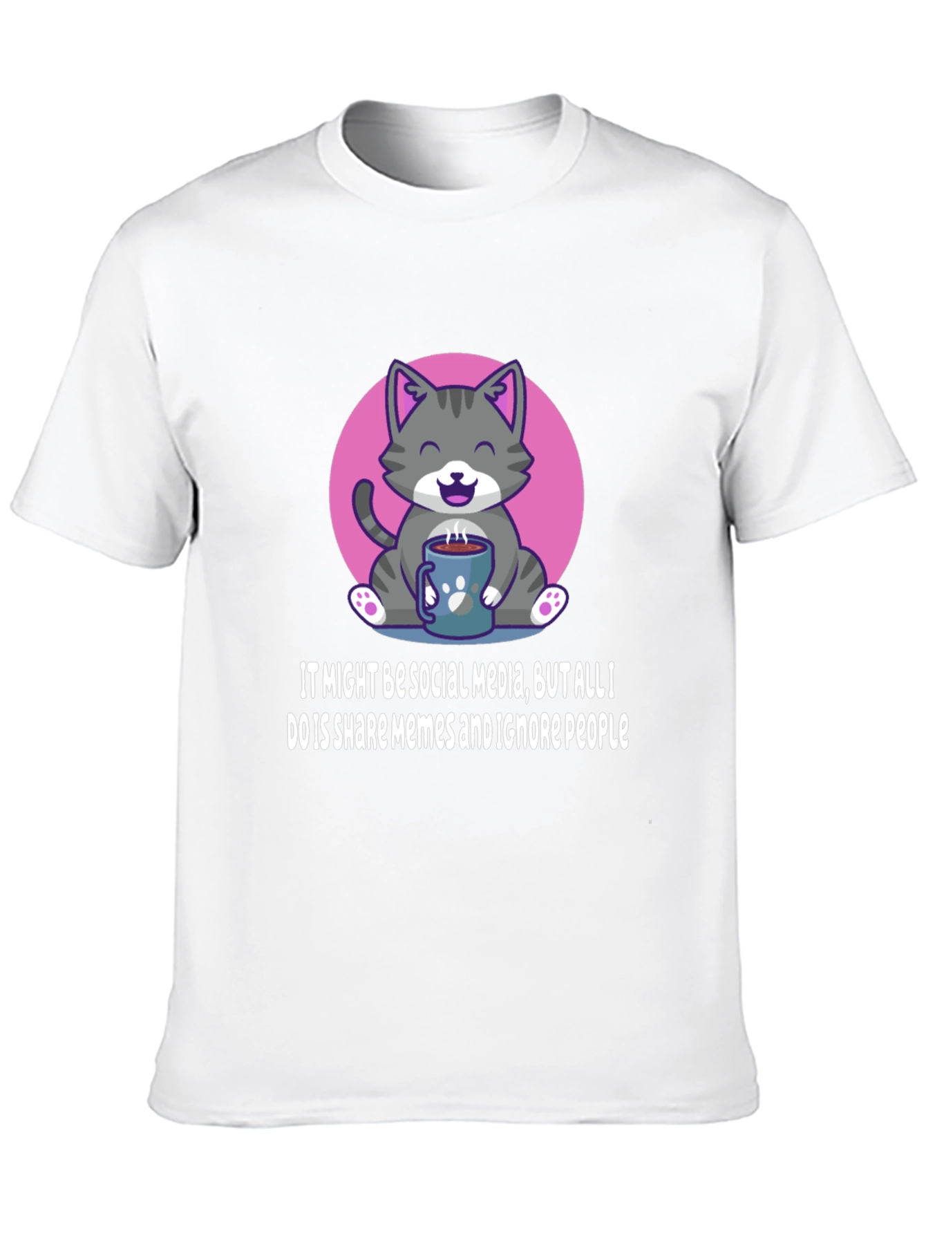 Funny Cat Meme T-Shirt - Social Media Humor