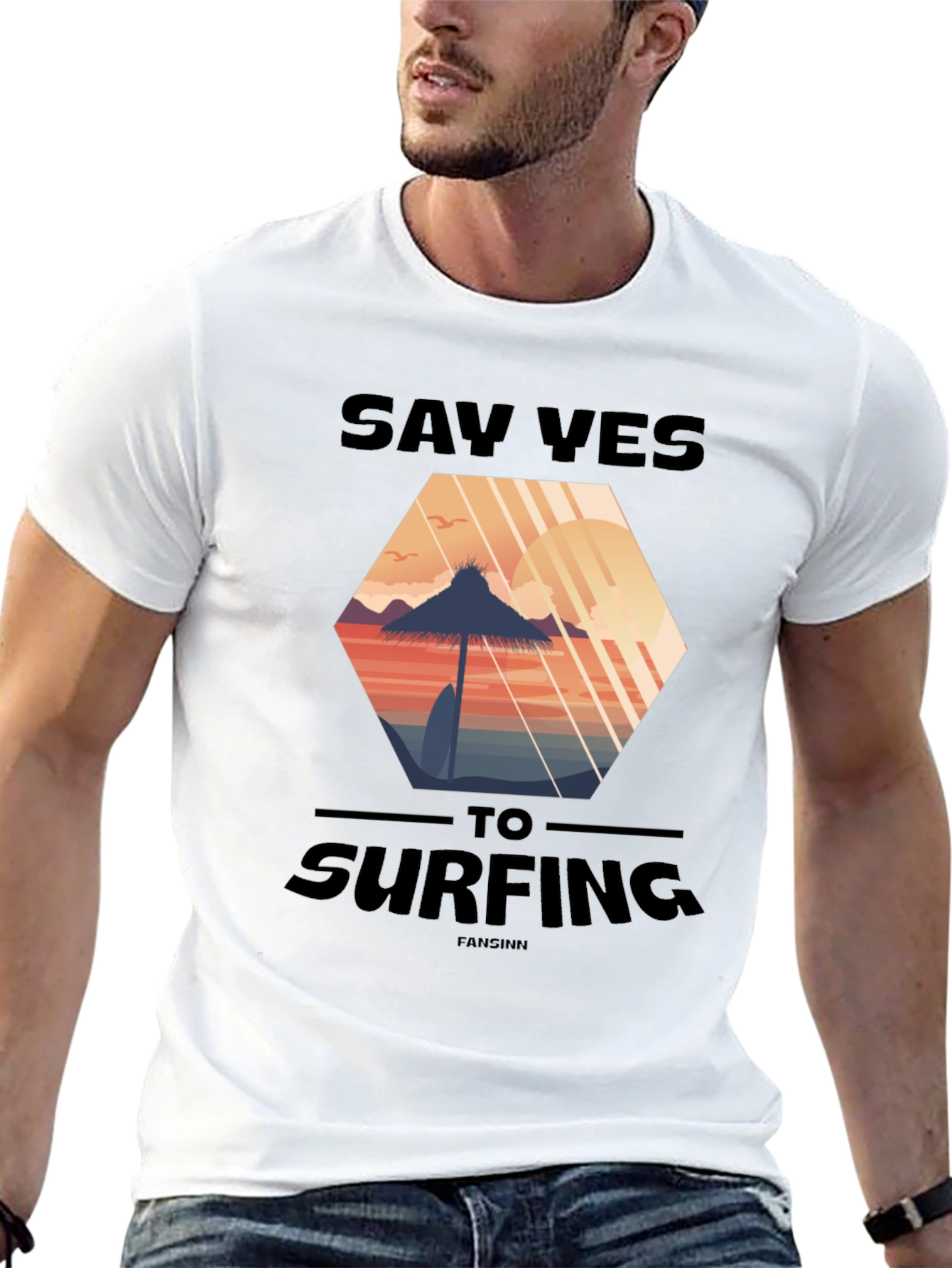 Say Yes to Surfing T-Shirt - Beach Vibes Tee
