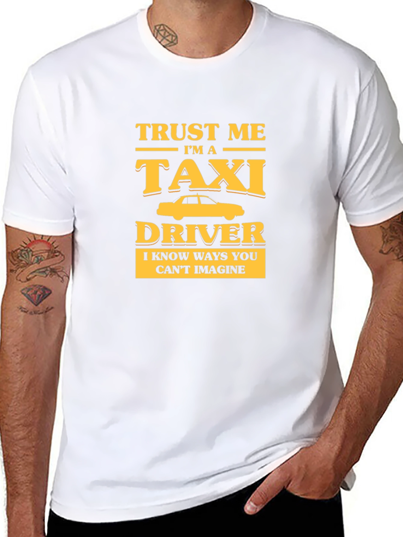 Trust Me Im A Taxi Driver Black T-Shirt