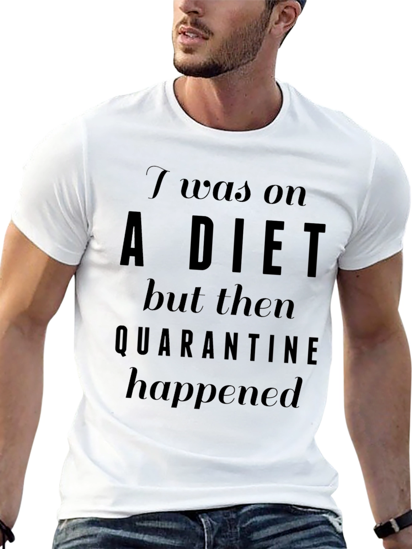 Quarantine Diet Funny T-Shirt