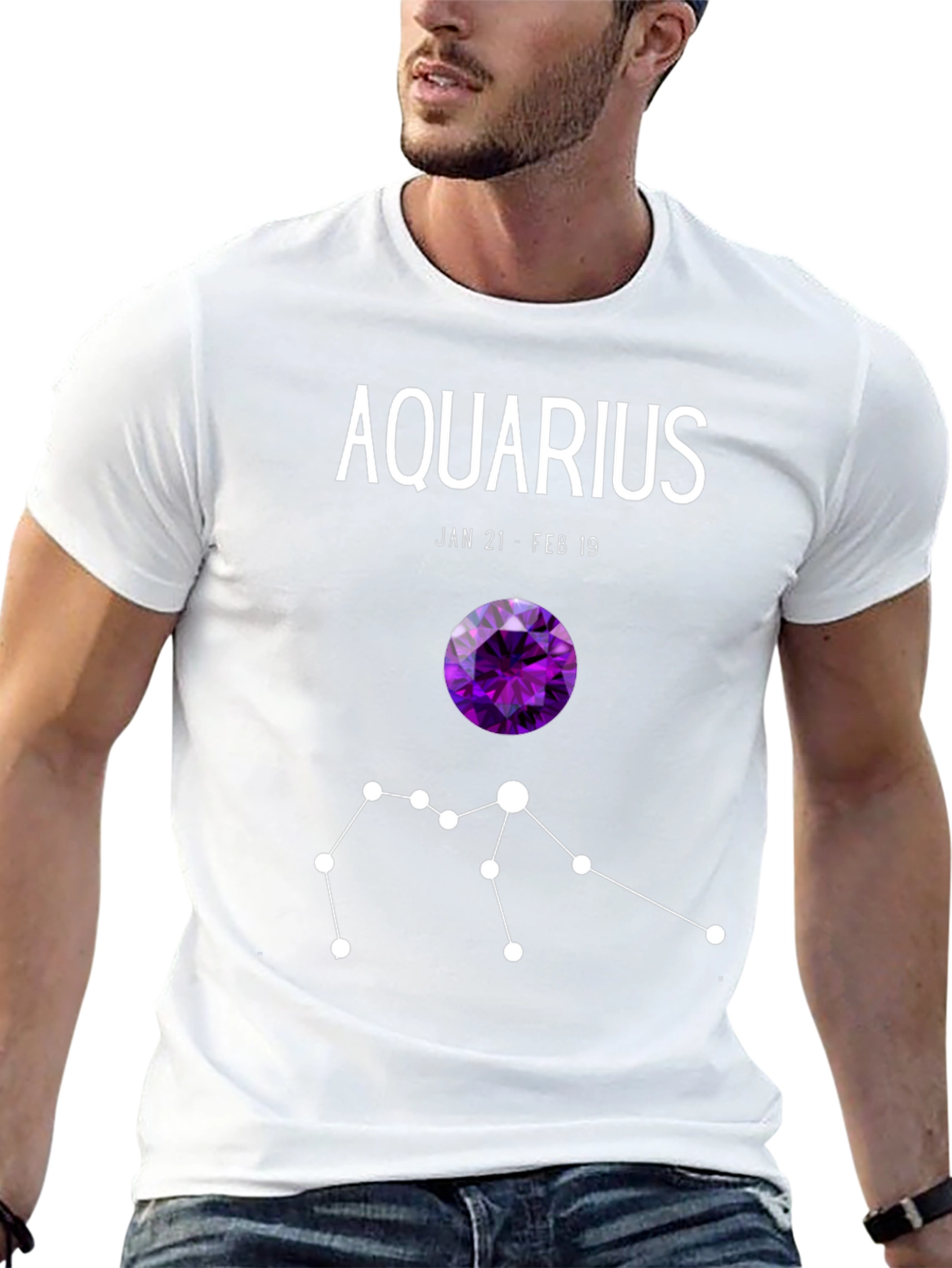 Aquarius Zodiac T-Shirt - Jan 21 to Feb 19