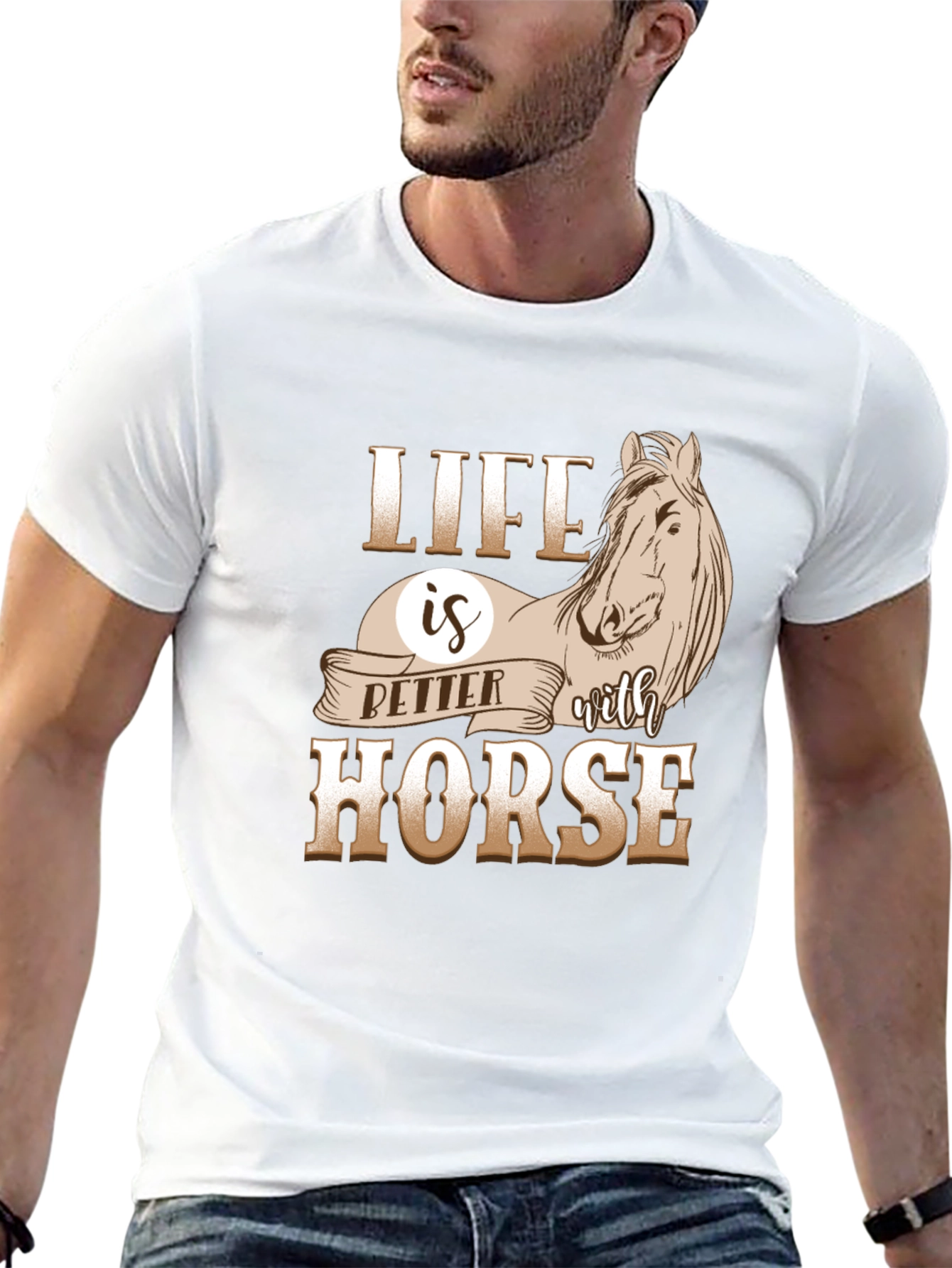 Life is Better with Horse Graphic Tee