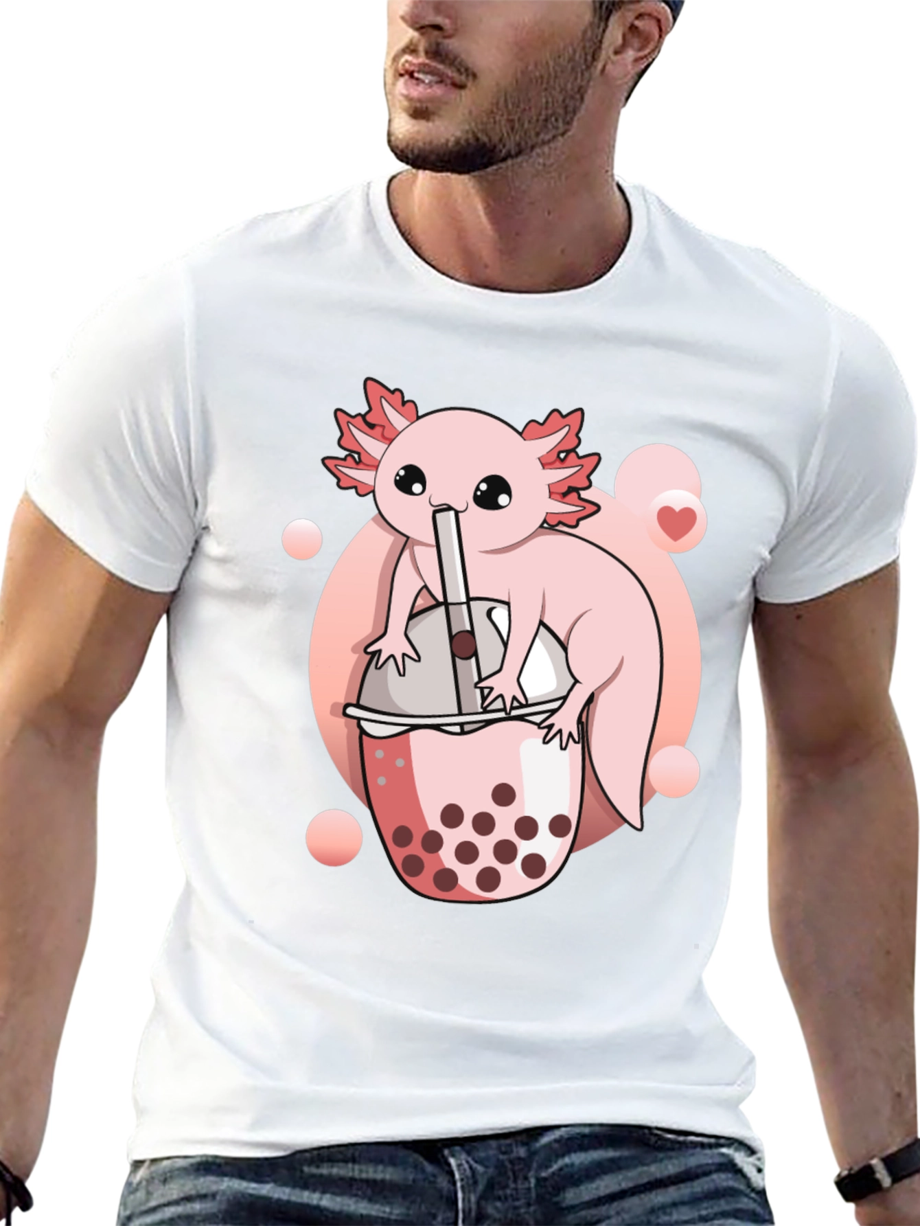 Axolotl Boba Tea Graphic Tee