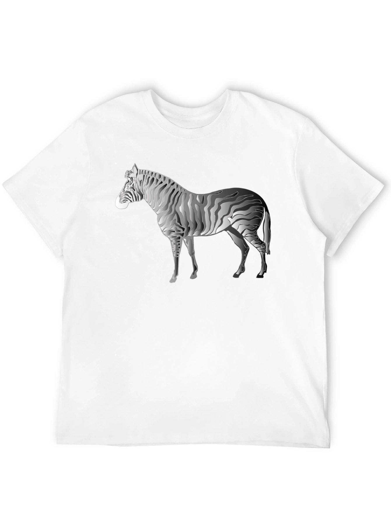Zebra Print Black T-Shirt
