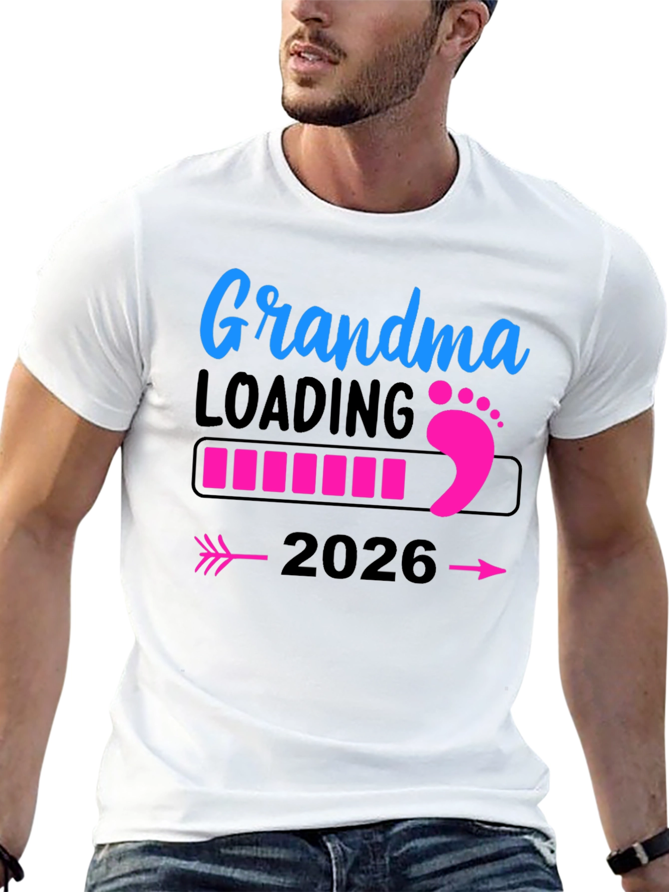 Grandma Loading 2026 T-Shirt Pregnancy Announcement Tee