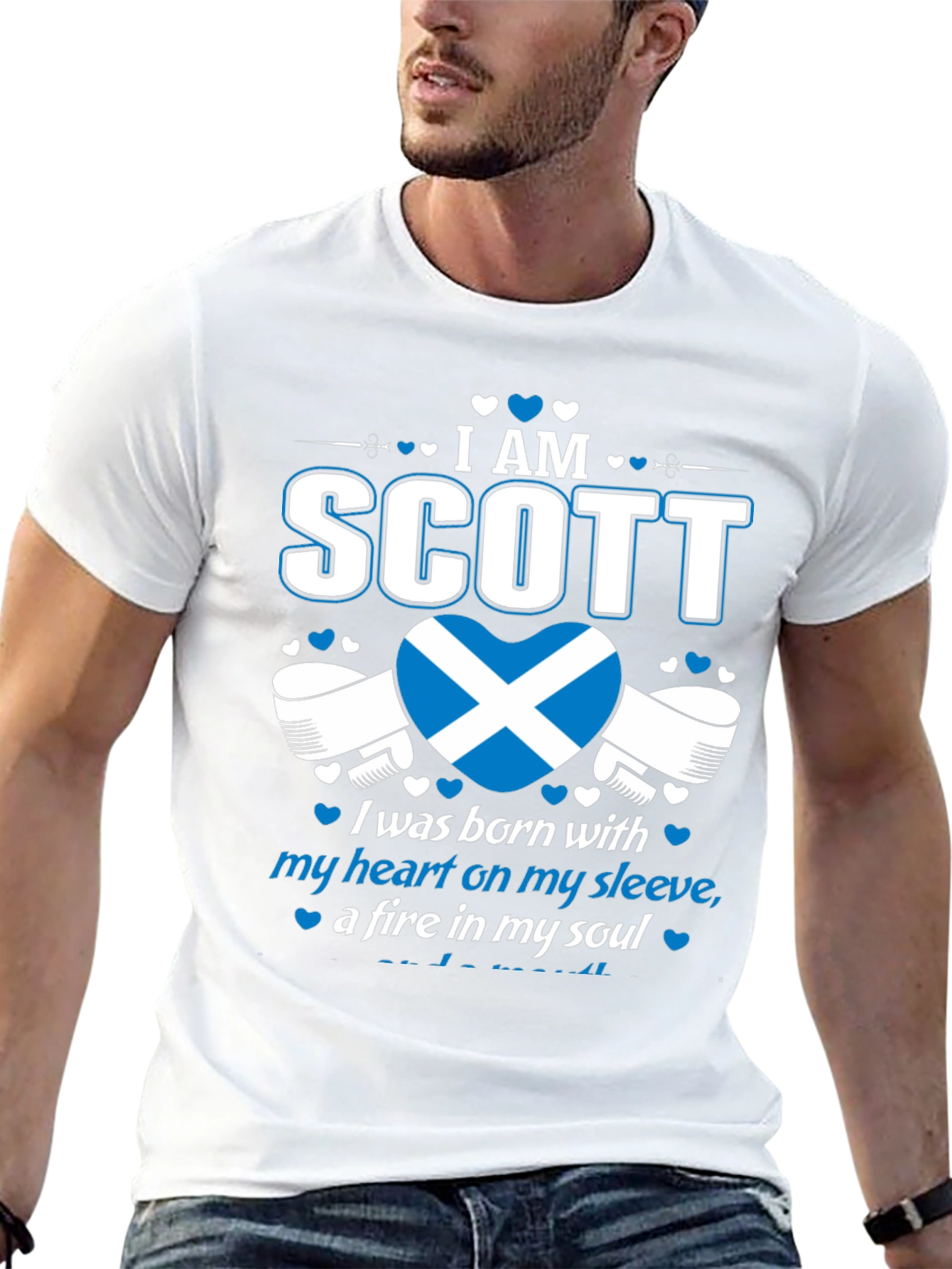 I Am Scott Scotland Heart T-Shirt