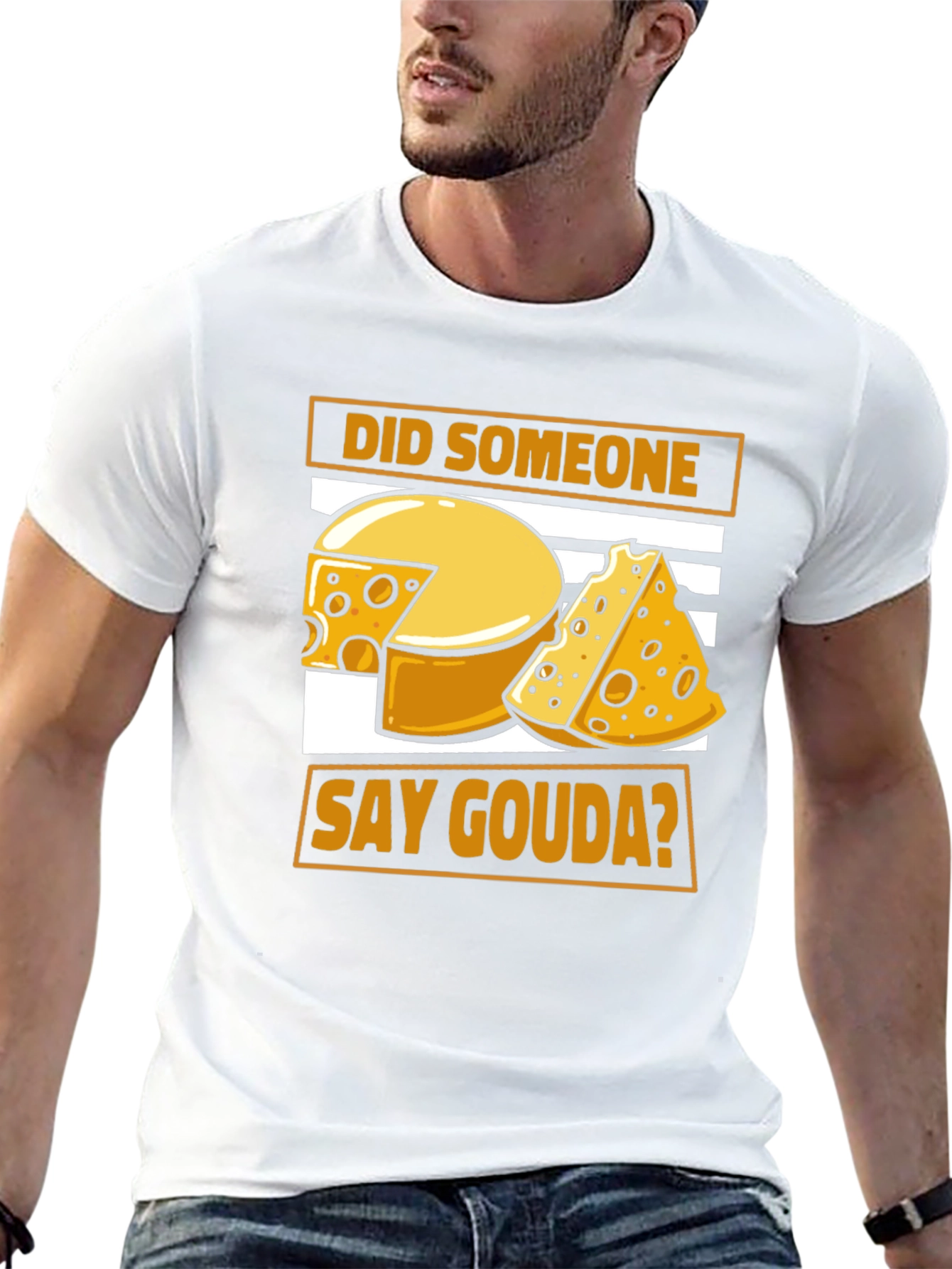 Did Someone Say Gouda? Black Graphic Tee
