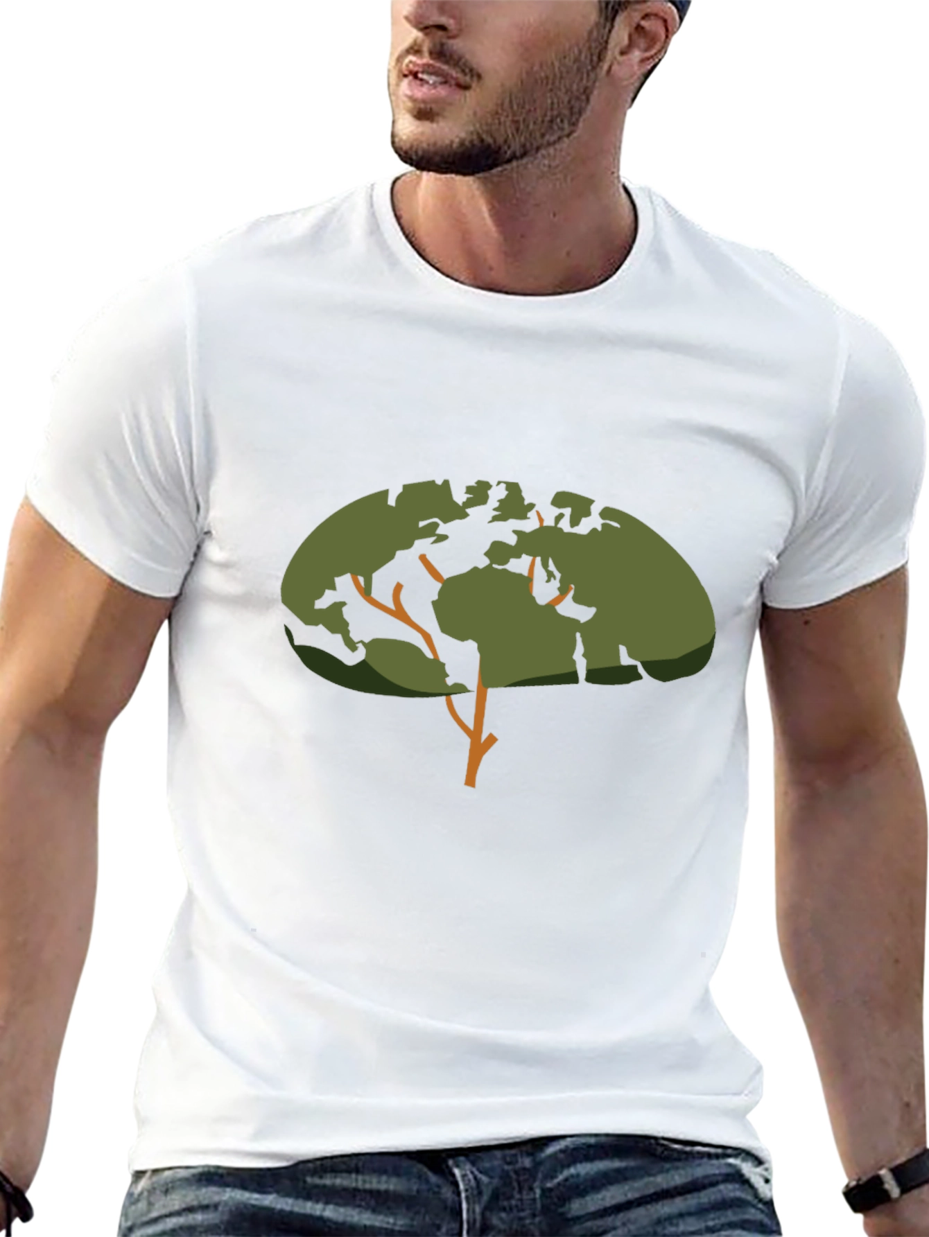 Earth Tree Graphic Tee - Black T-Shirt