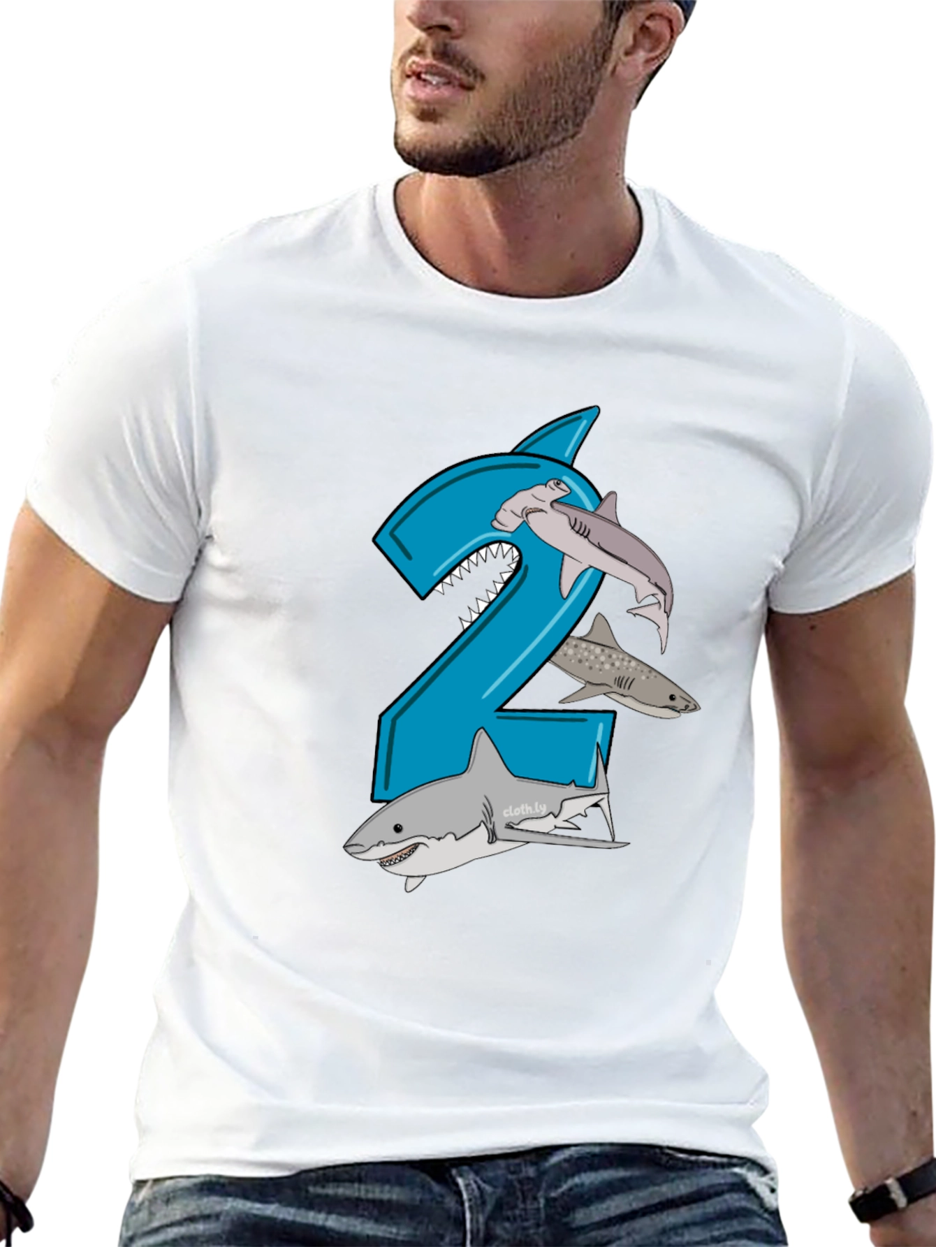 Shark 2nd Birthday Boy T-Shirt