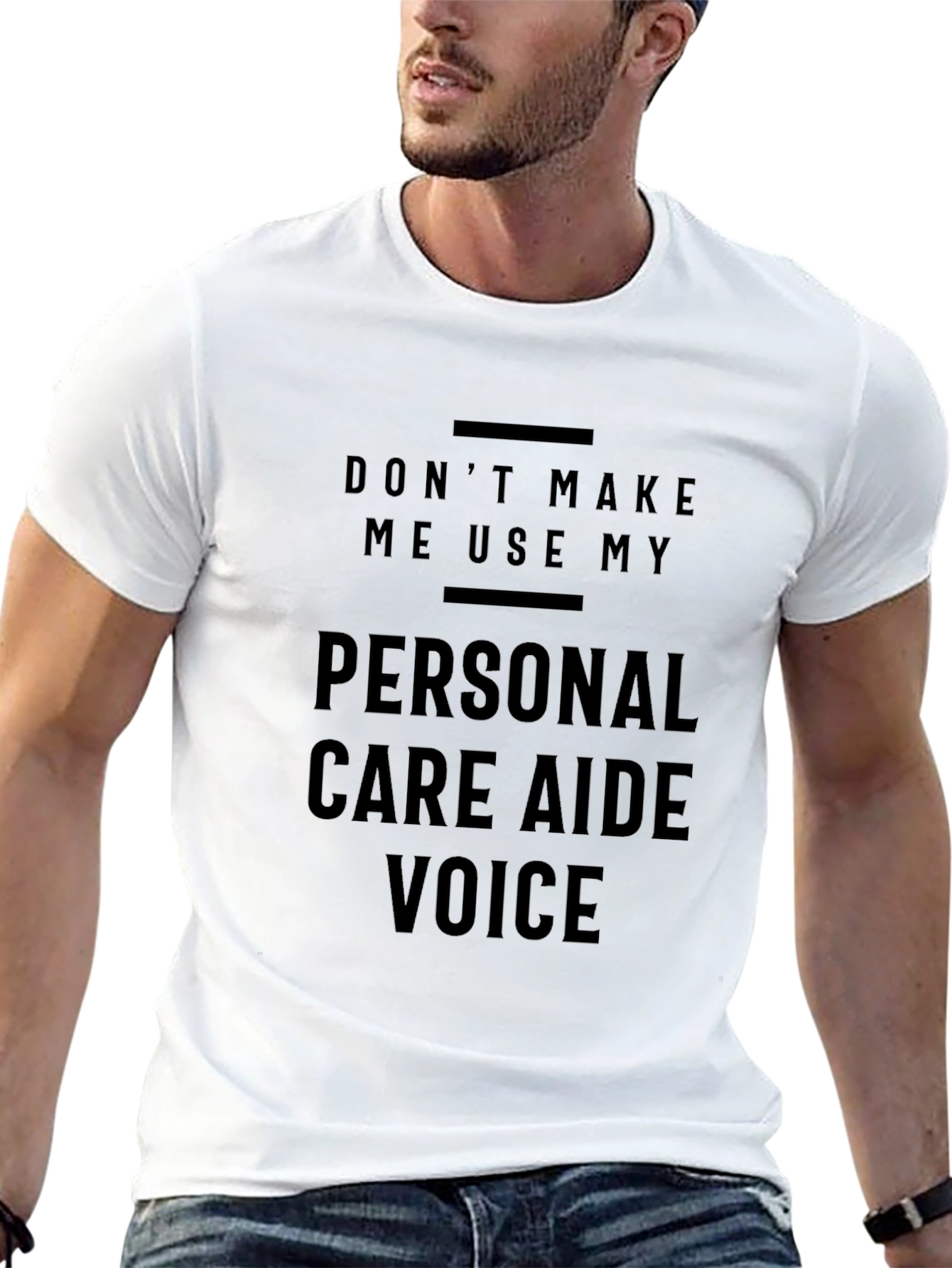 Personal Care Aide Voice T-Shirt - Black