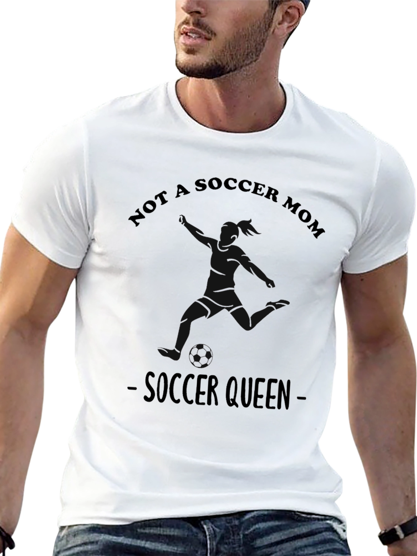 Not A Soccer Mom - Soccer Queen T-Shirt