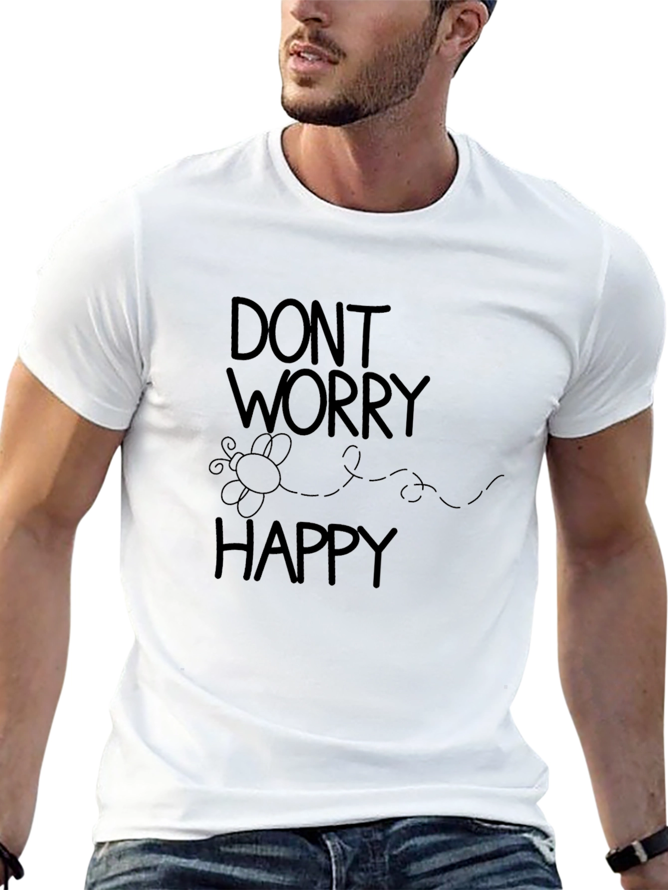 Dont Worry Bee Happy Graphic Tee