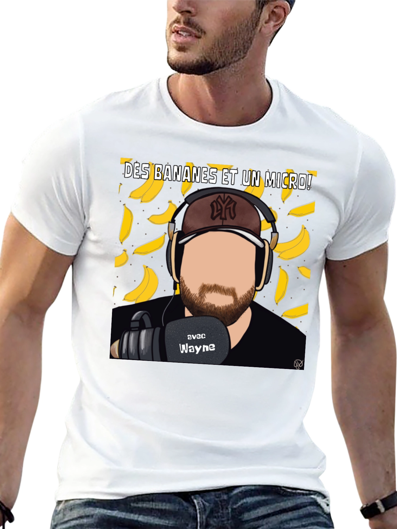Bananas and a Mic T-Shirt - Podcast Tee