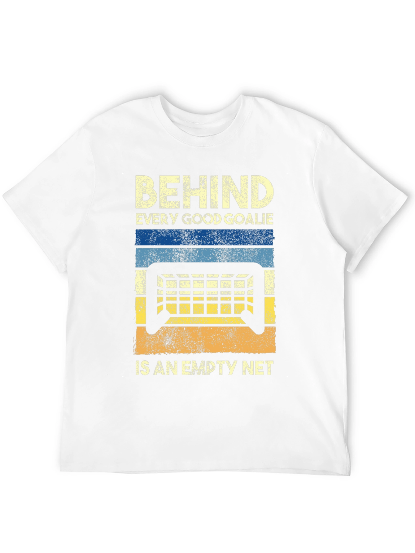 Funny Hockey Goalie Empty Net Graphic T-Shirt