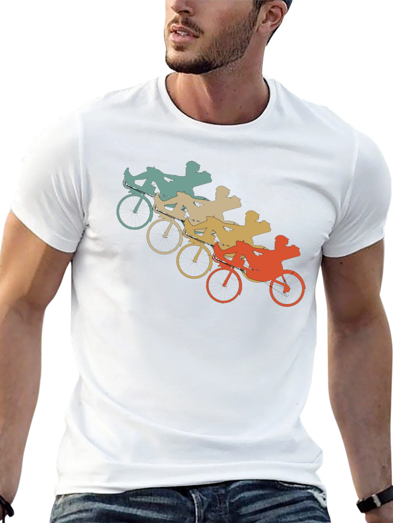 Retro Recumbent Bike T-Shirt
