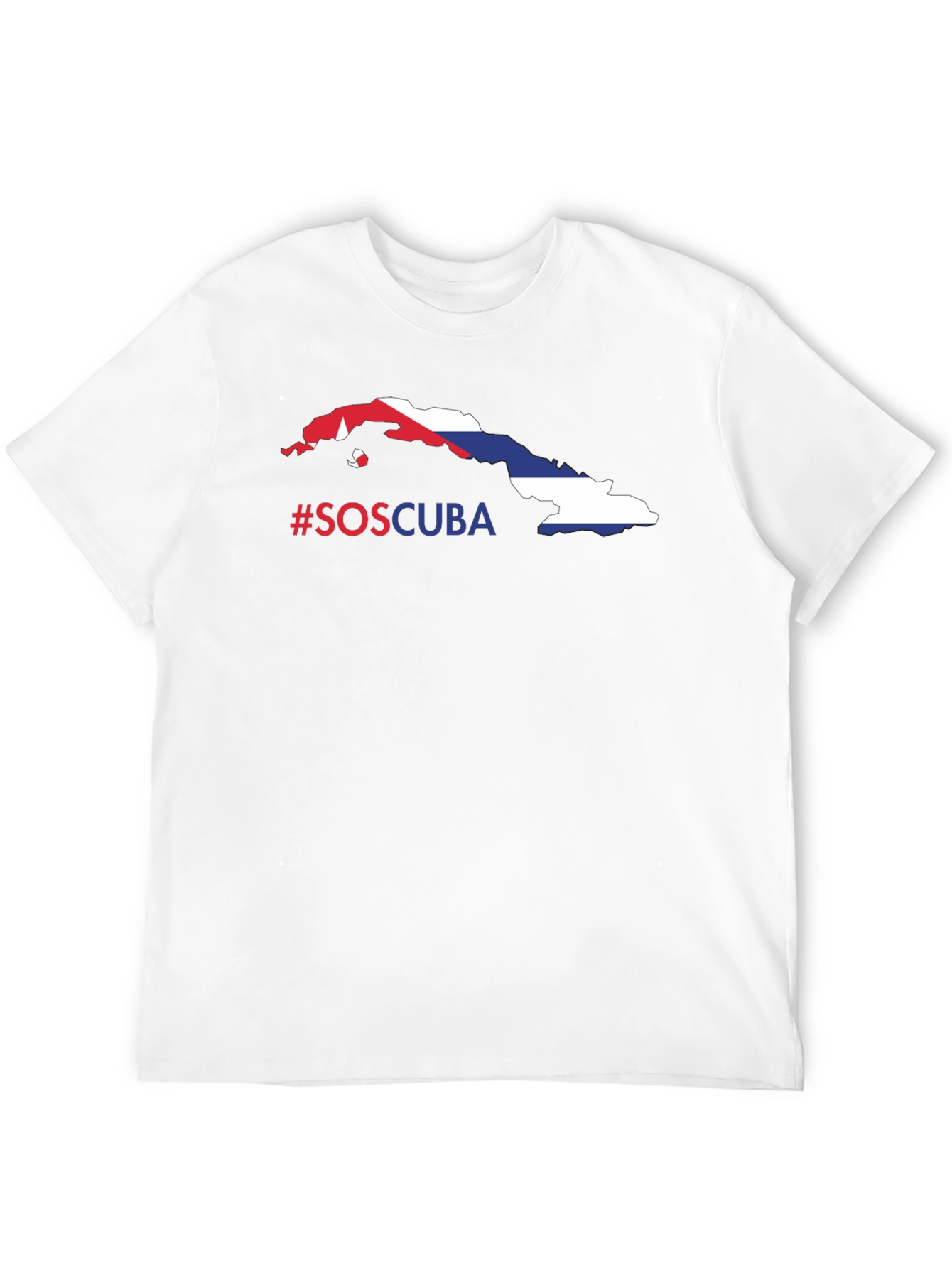 SOS Cuba Flag T-Shirt - Protest & Support