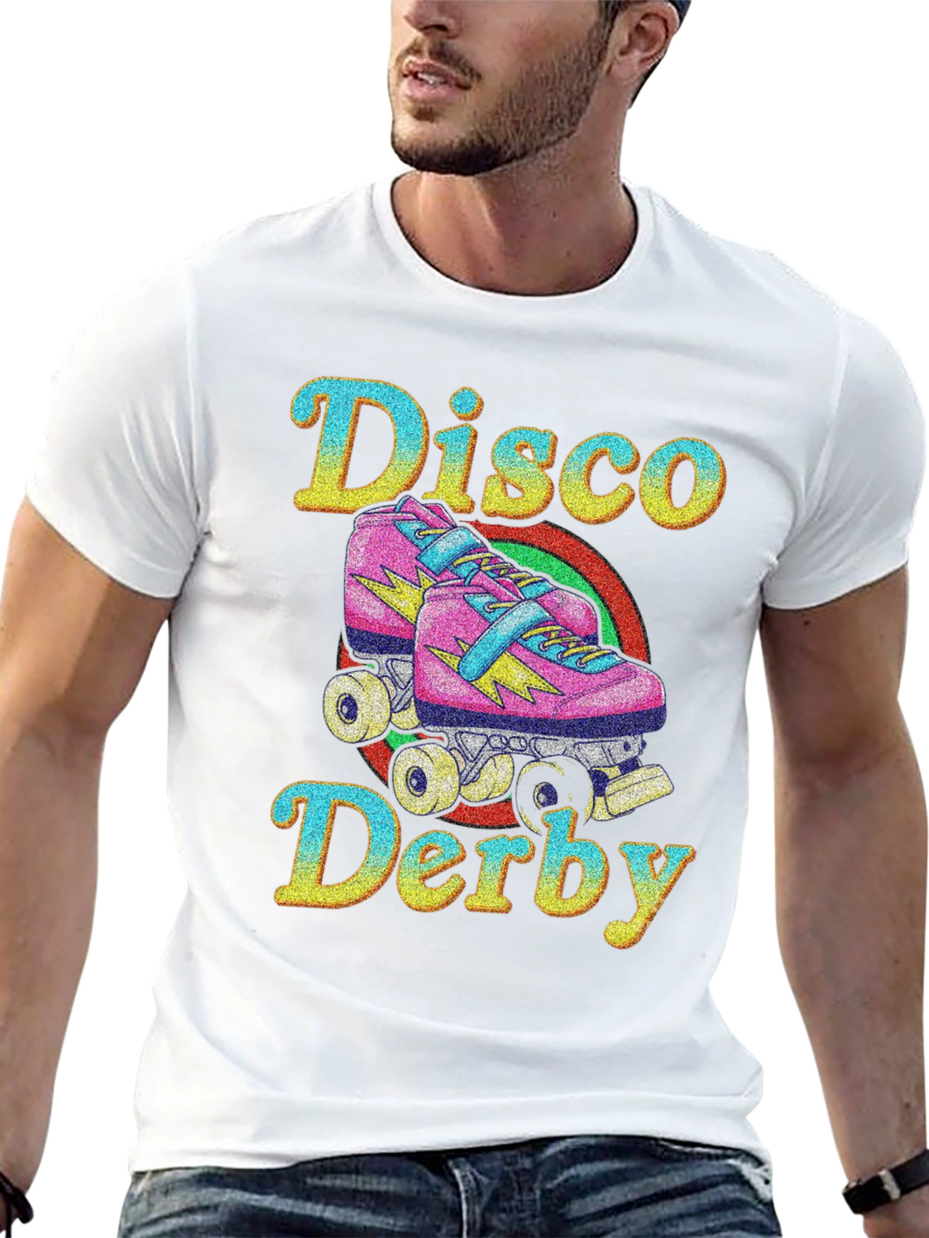Disco Derby Roller Skate Graphic T-Shirt