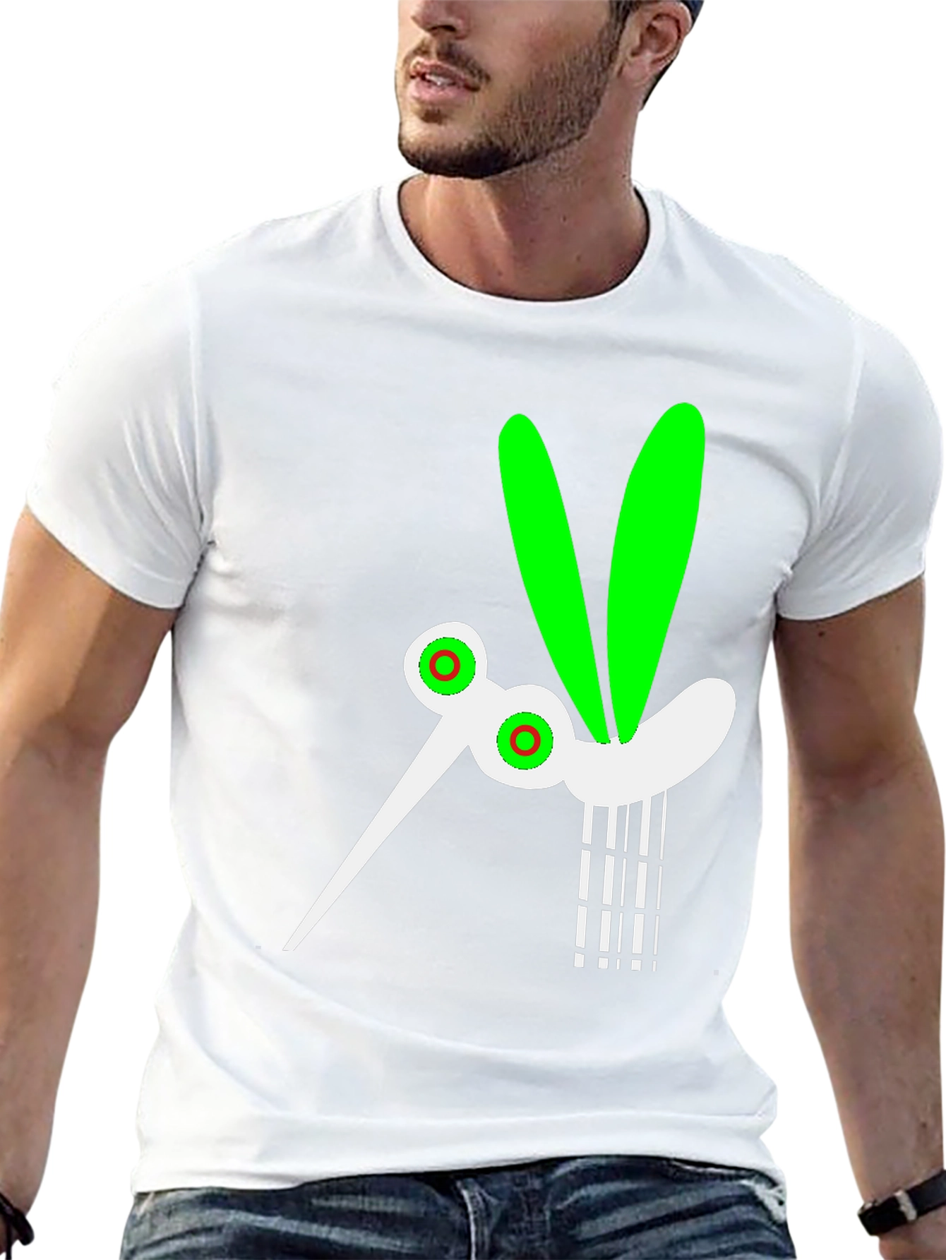 Funky Mosquito Graphic Tee - Black