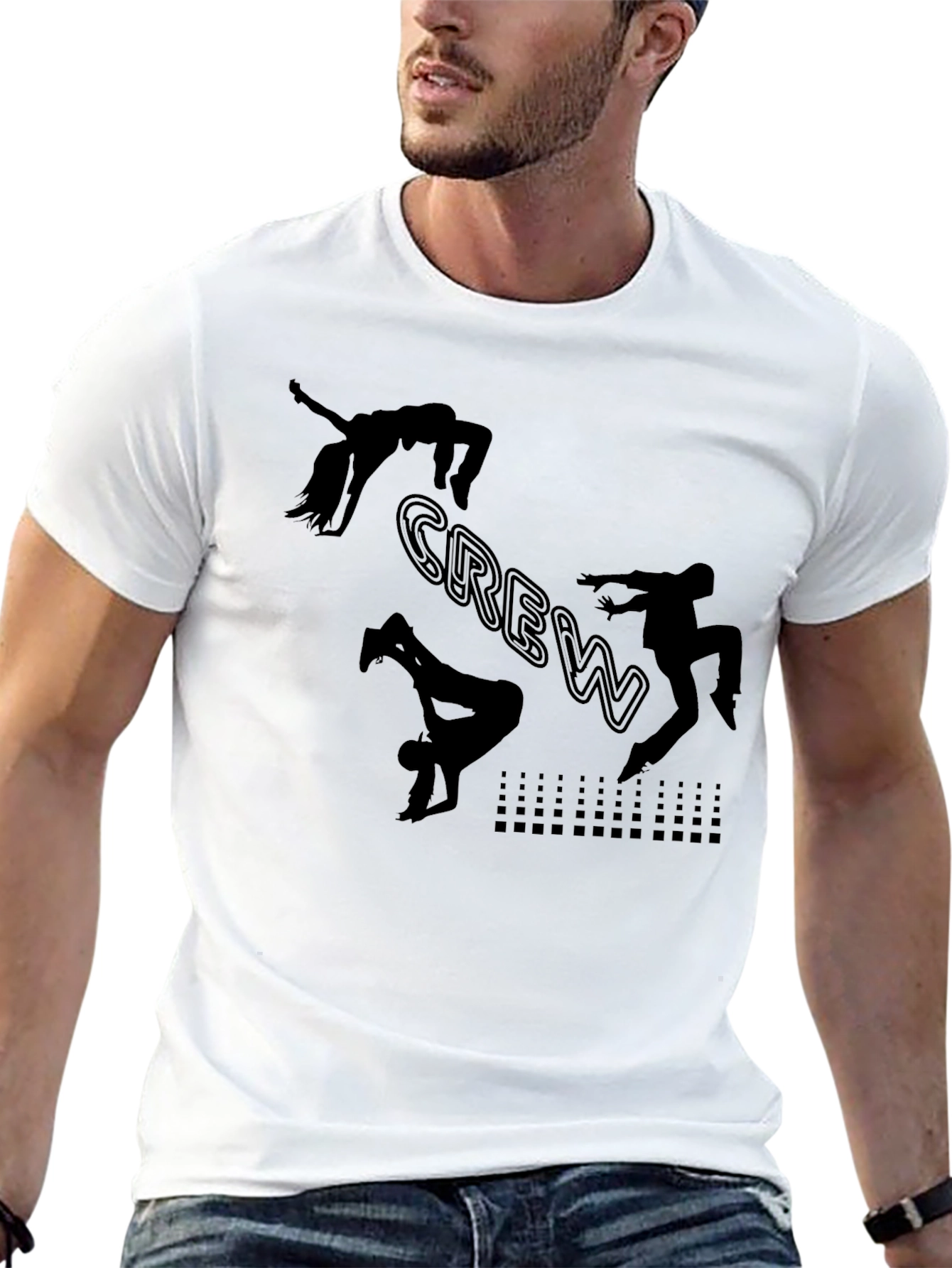 Black Crew Dance Silhouette T-Shirt