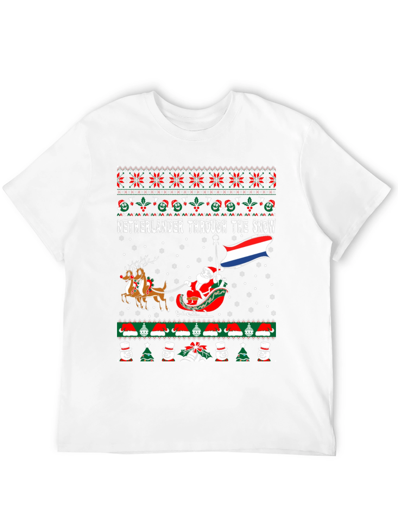 Netherlands Christmas Santa T-Shirt