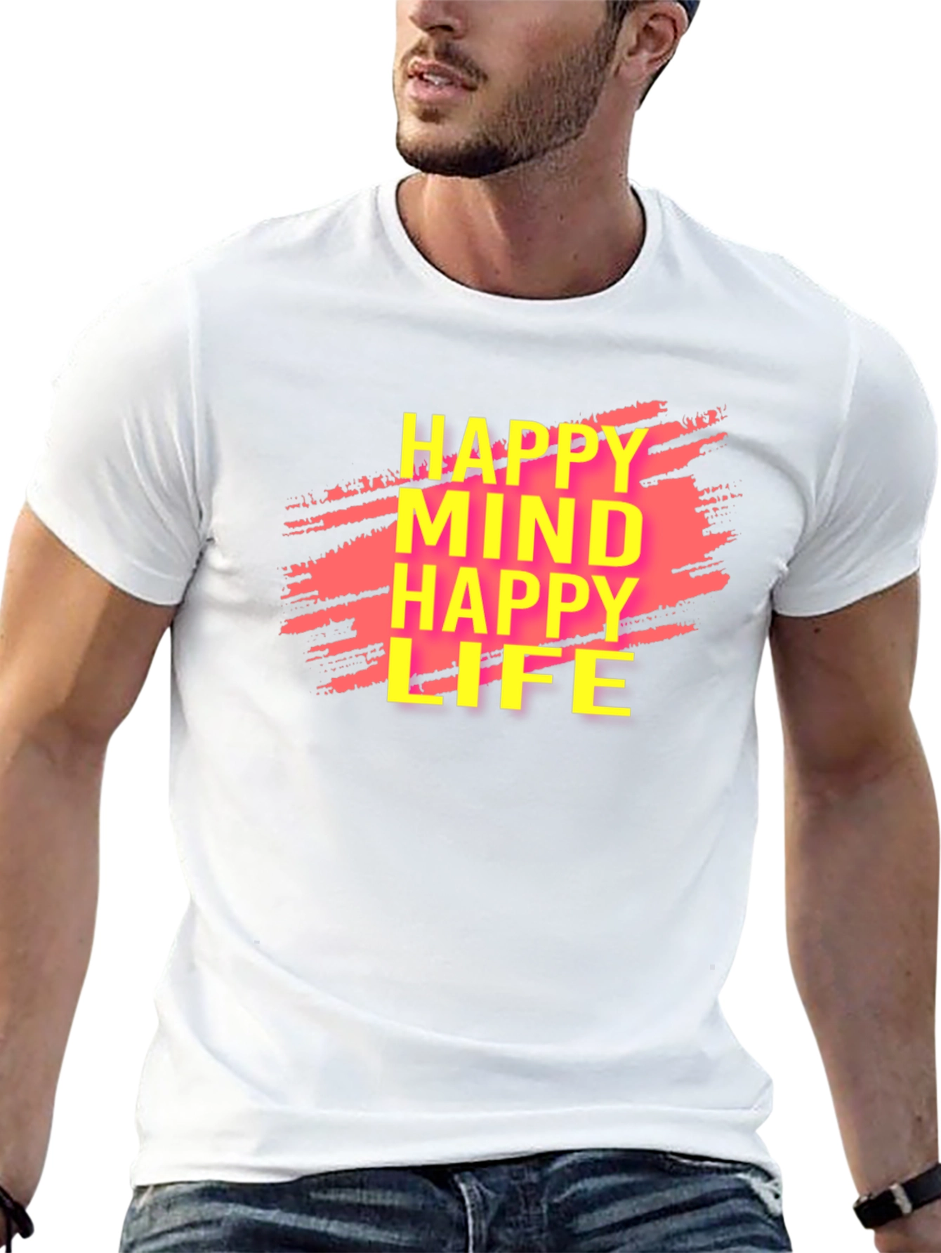 Happy Mind Happy Life Graphic Tee