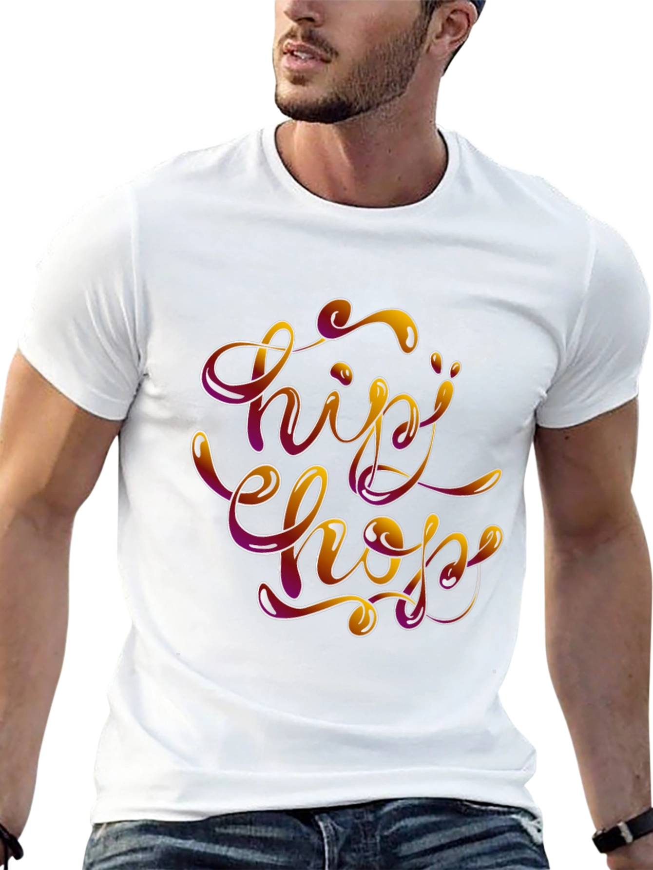 Hip Hop Style Graphic T-Shirt