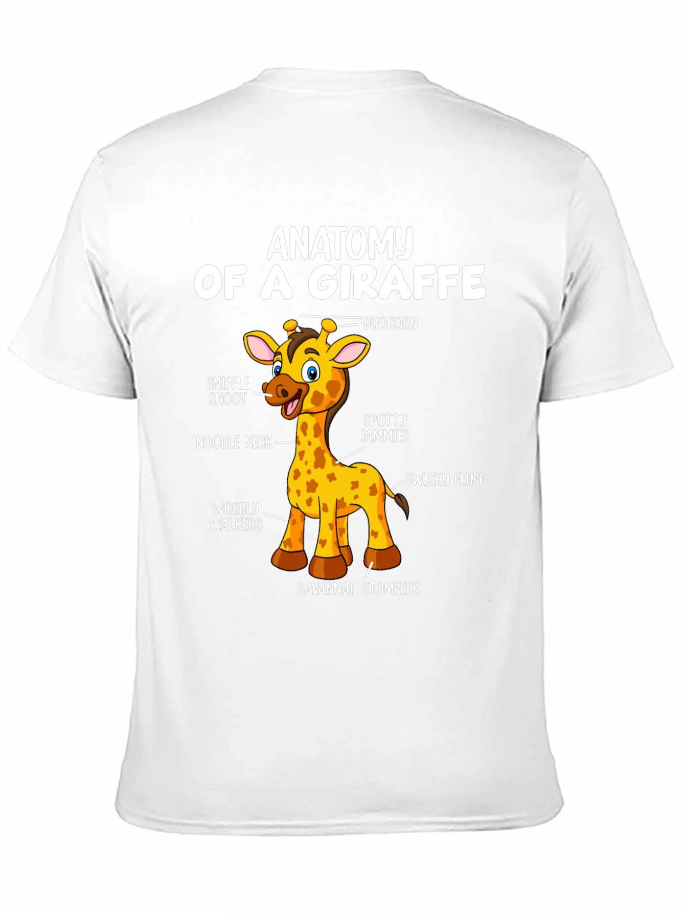 Anatomy of a Giraffe T-Shirt Funny Graphic Tee