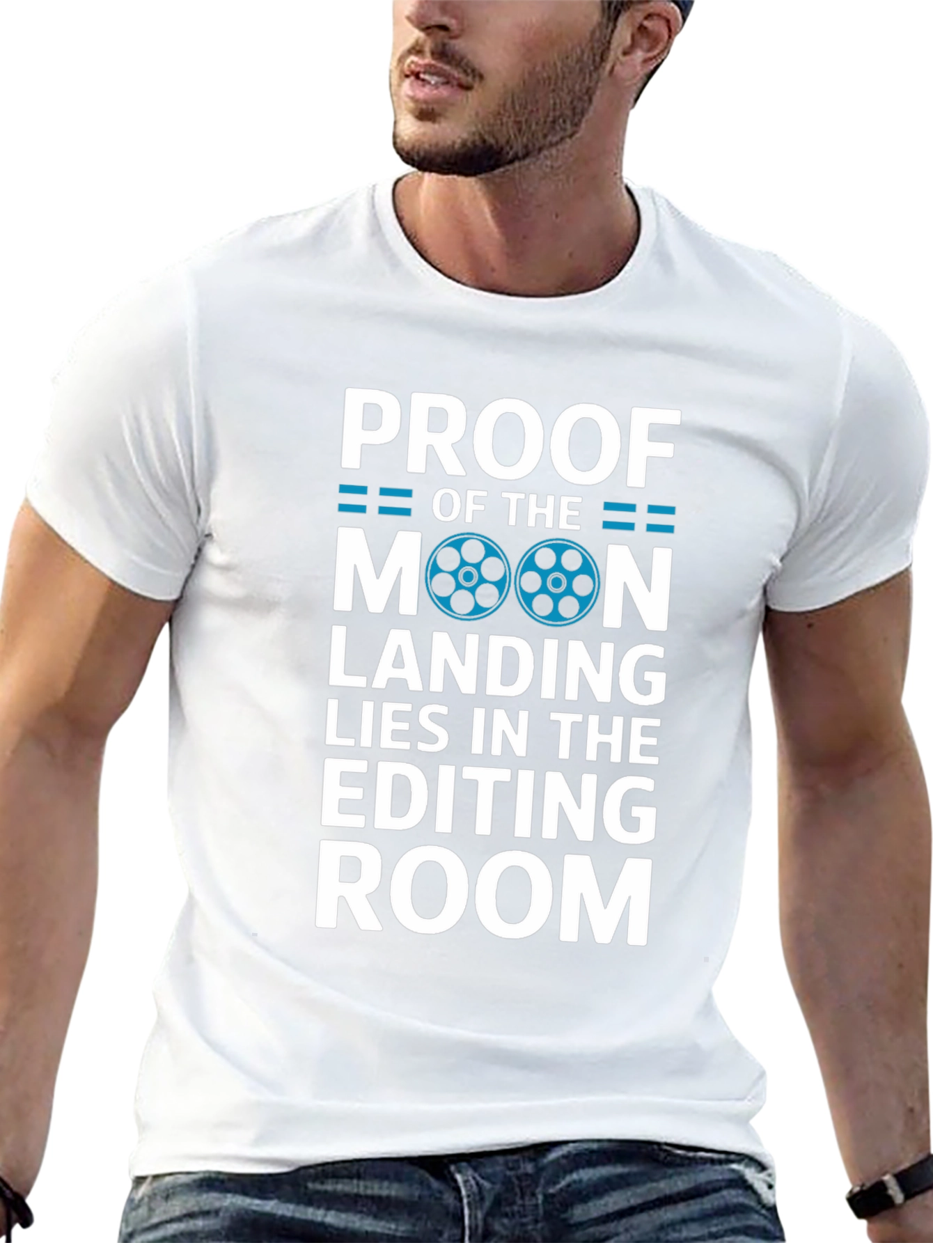 Proof Moon Landing T-Shirt - Editing Room Conspiracy Tee