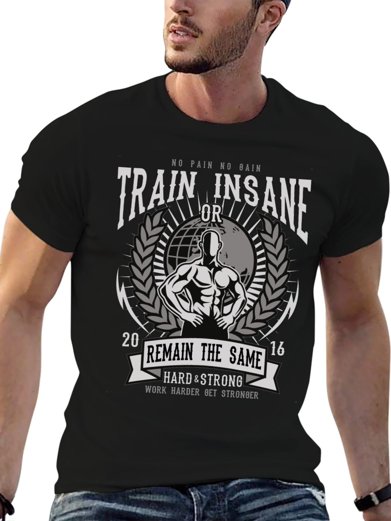 Train Insane Graphic T-Shirt - Mens Fitness Apparel