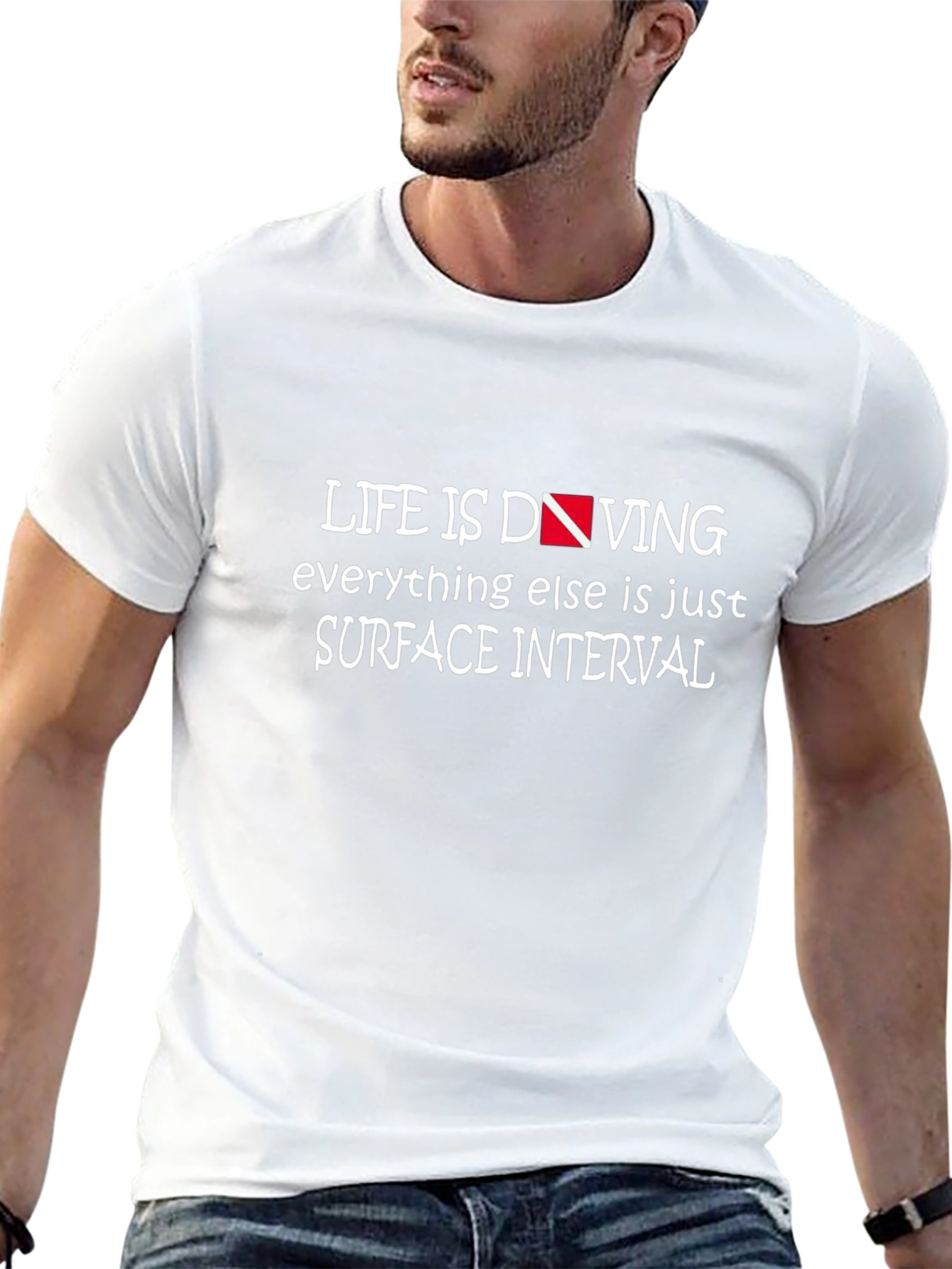 Life is Diving Black T-Shirt Diver Gift