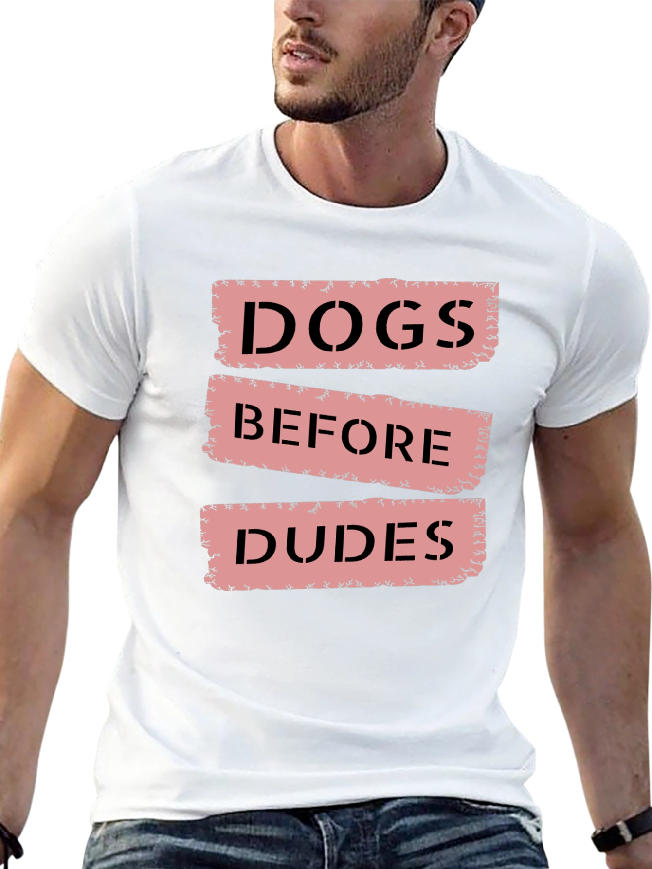 Dogs Before Dudes Black Graphic Tee