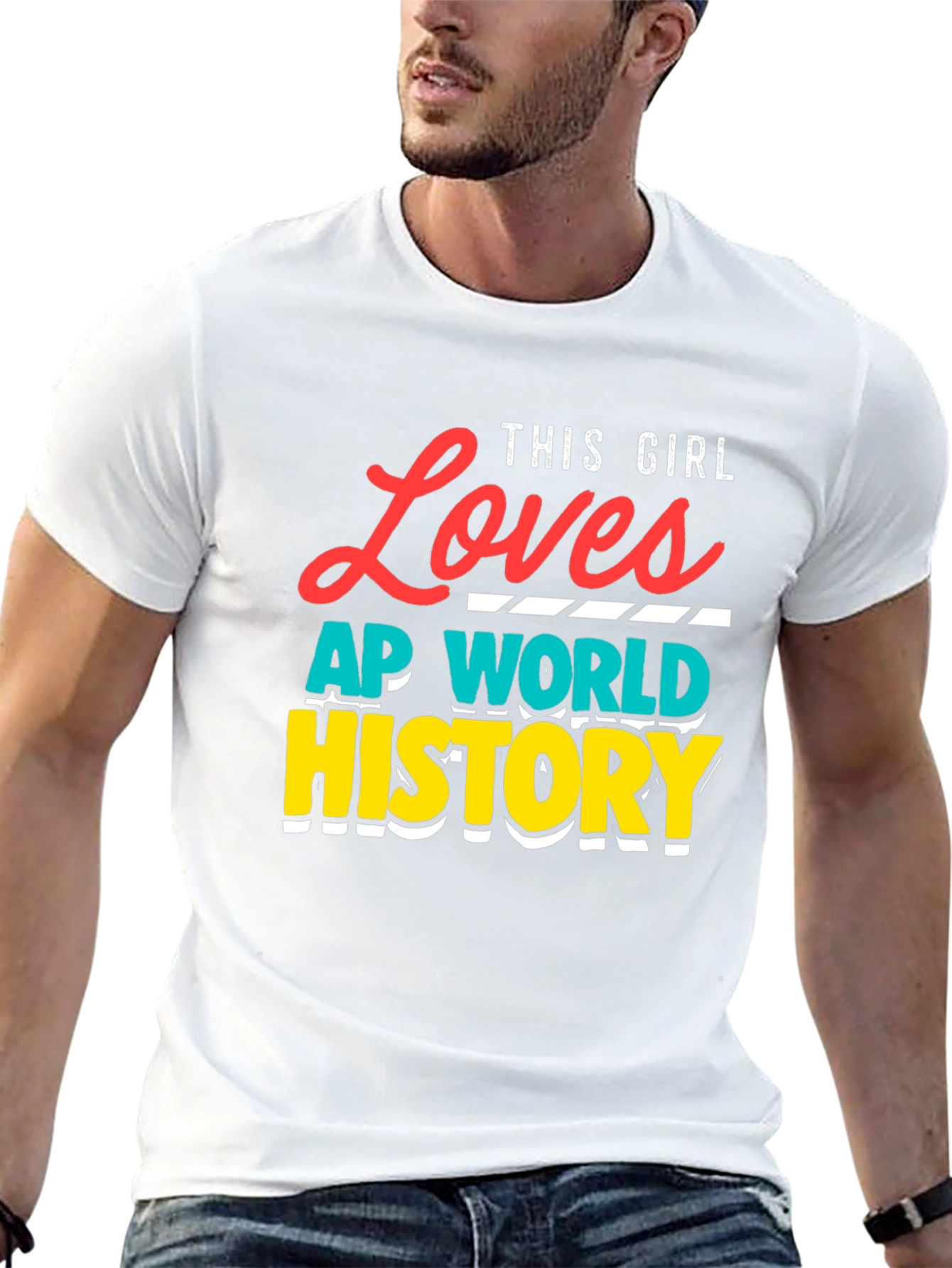 This Girl Loves AP World History T-Shirt