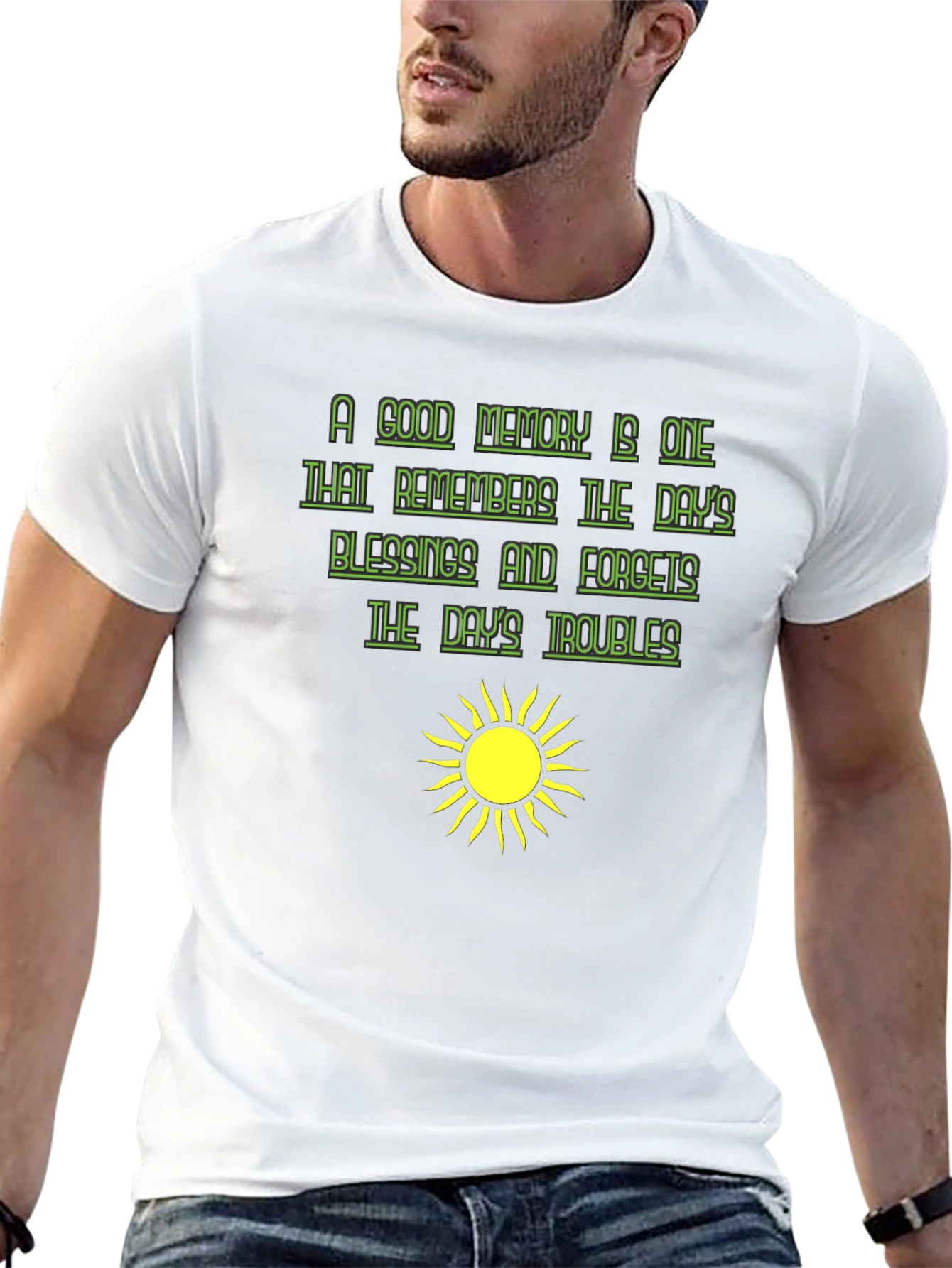 Optimistic Graphic Tee - A Good Memory T-Shirt