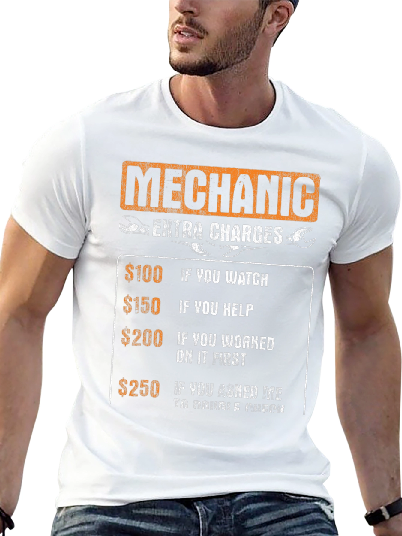 Mechanic Extra Charges Funny T-Shirt