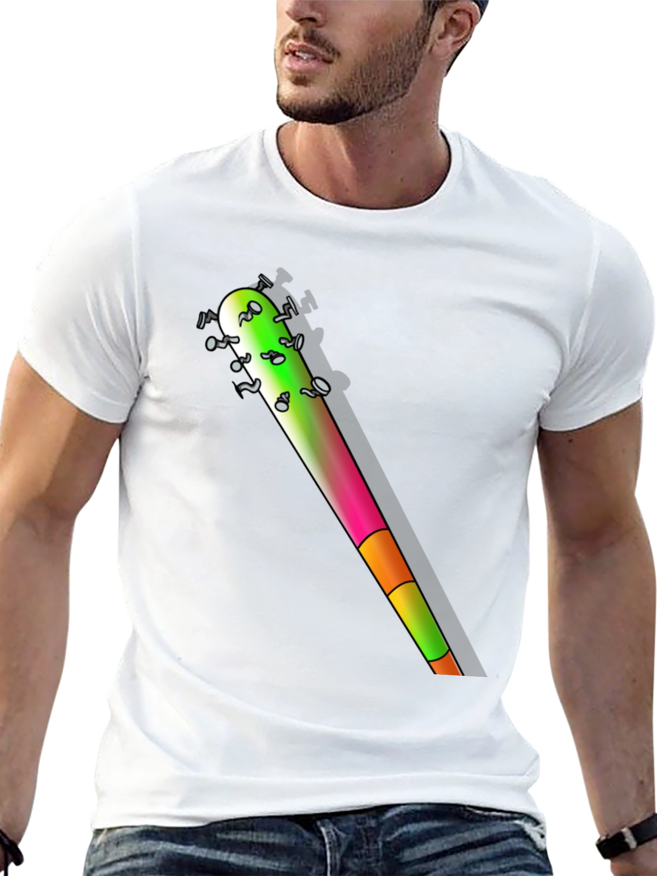 Novelty Baseball Bat Graphic T-Shirt