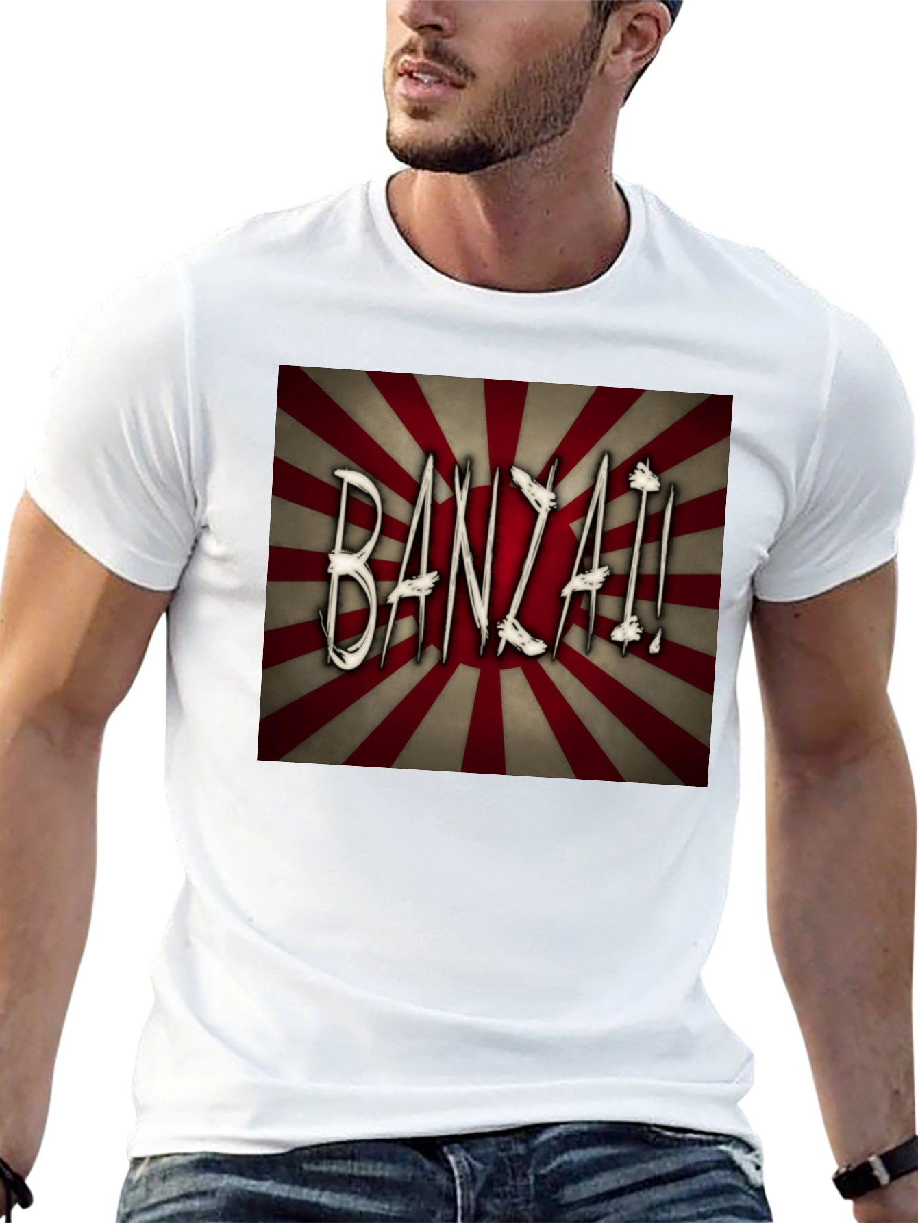 Banzai Graphic Tee - Retro Japanese Design
